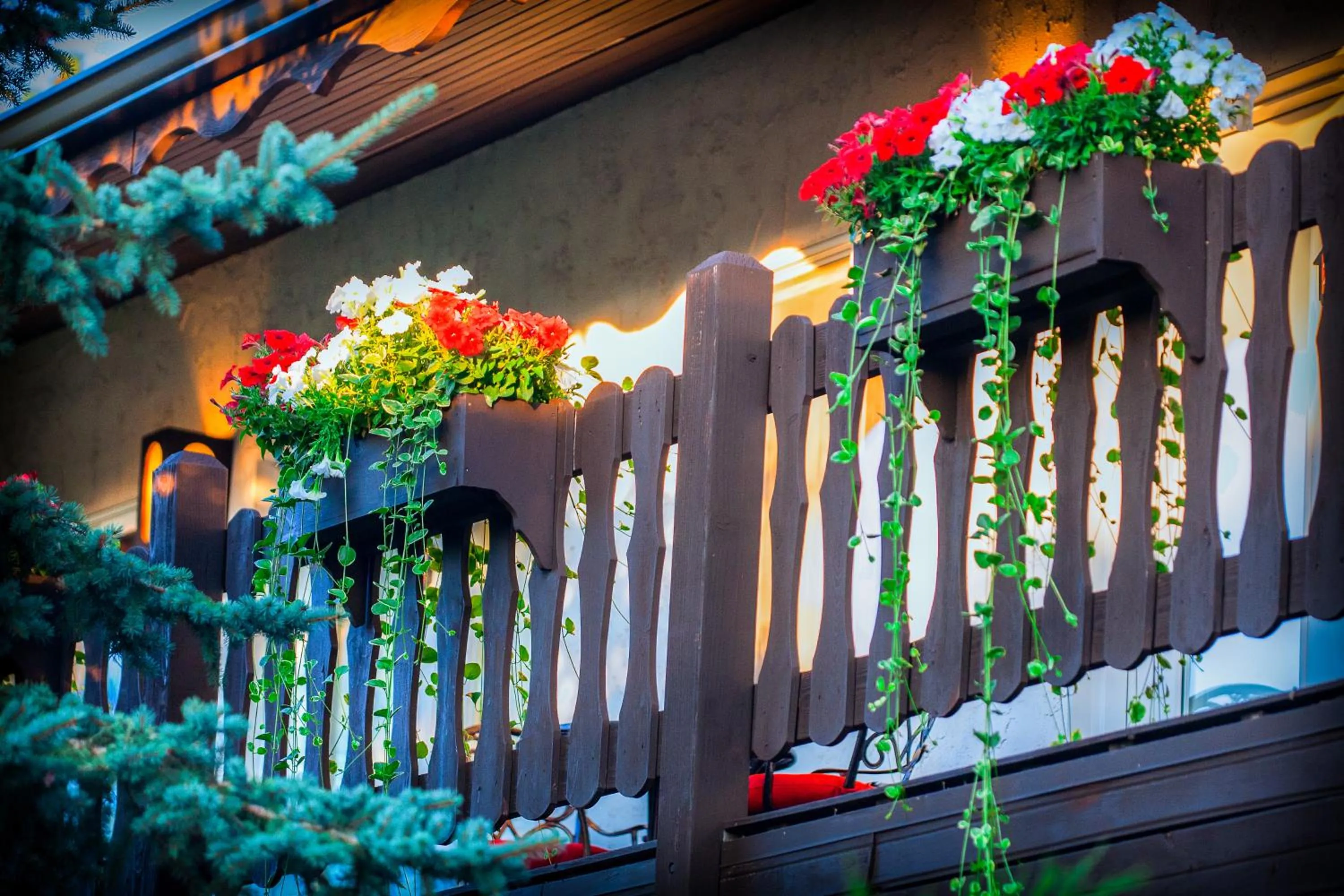 Balcony/Terrace in Bavarian Inn, Black Hills