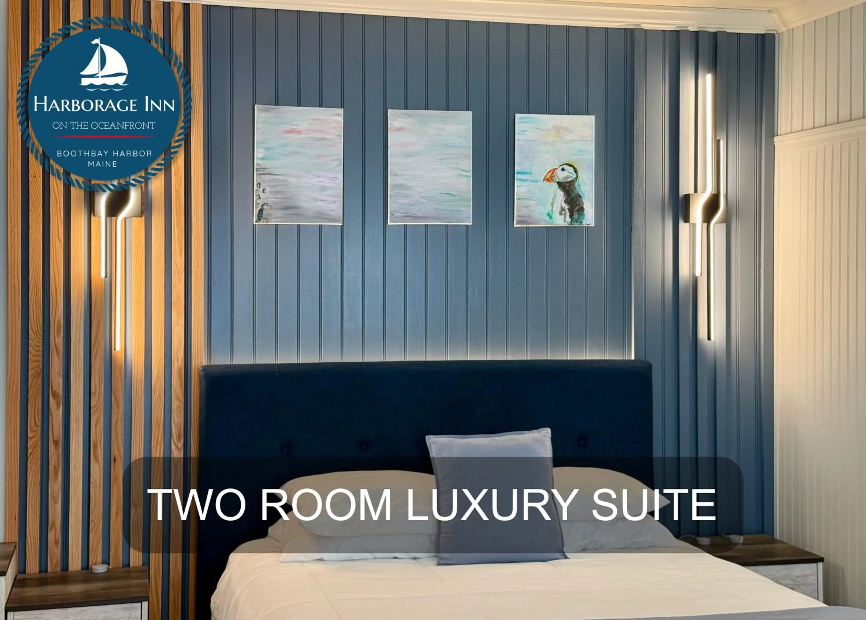 Decorative detail, Bed in Harborage Inn on the Oceanfront