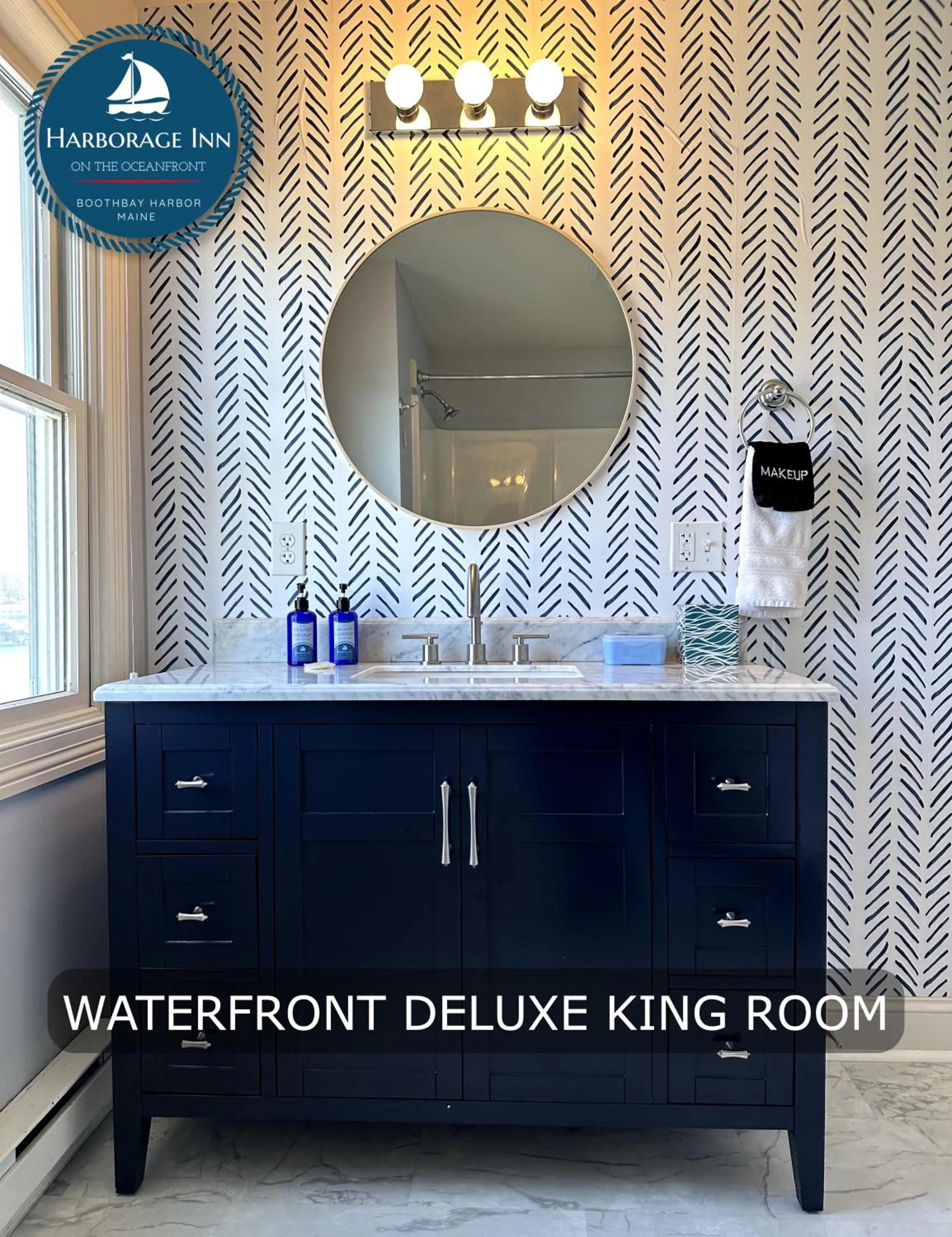 Bathroom in Harborage Inn on the Oceanfront