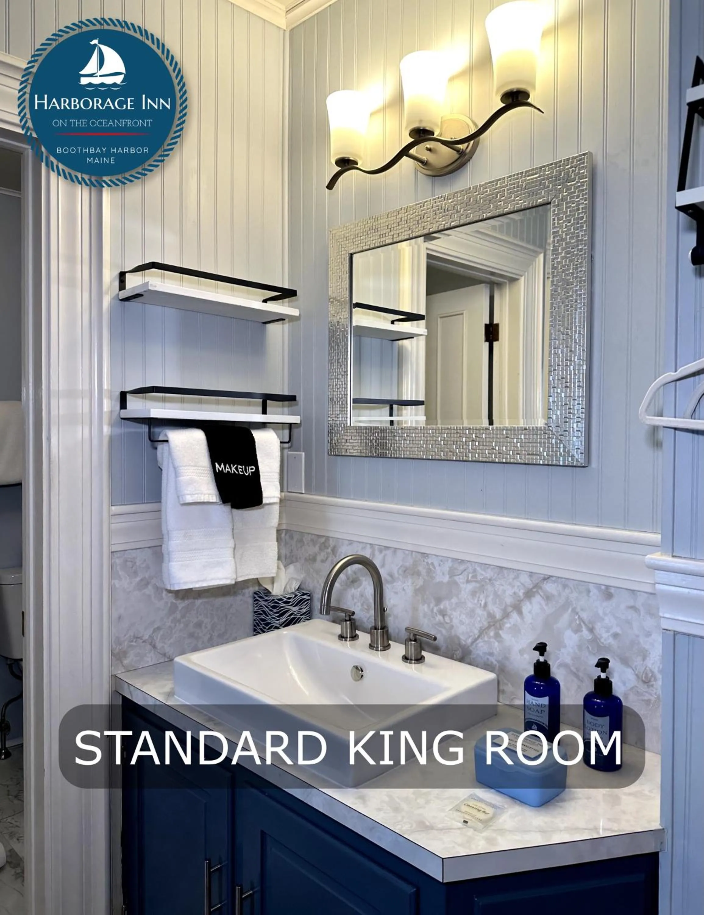 Bathroom in Harborage Inn on the Oceanfront