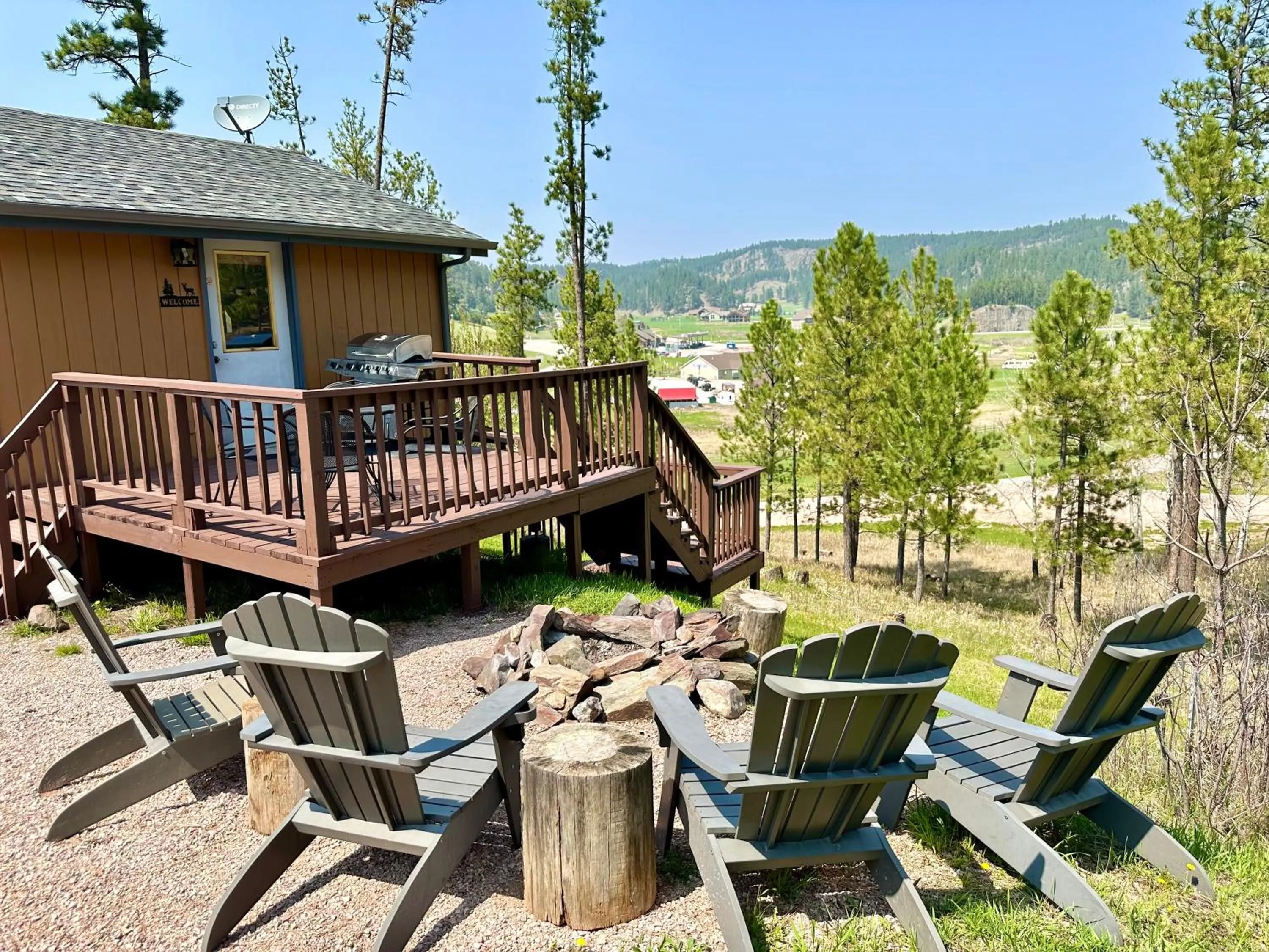 Patio in Mountain View Lodge & Cabins
