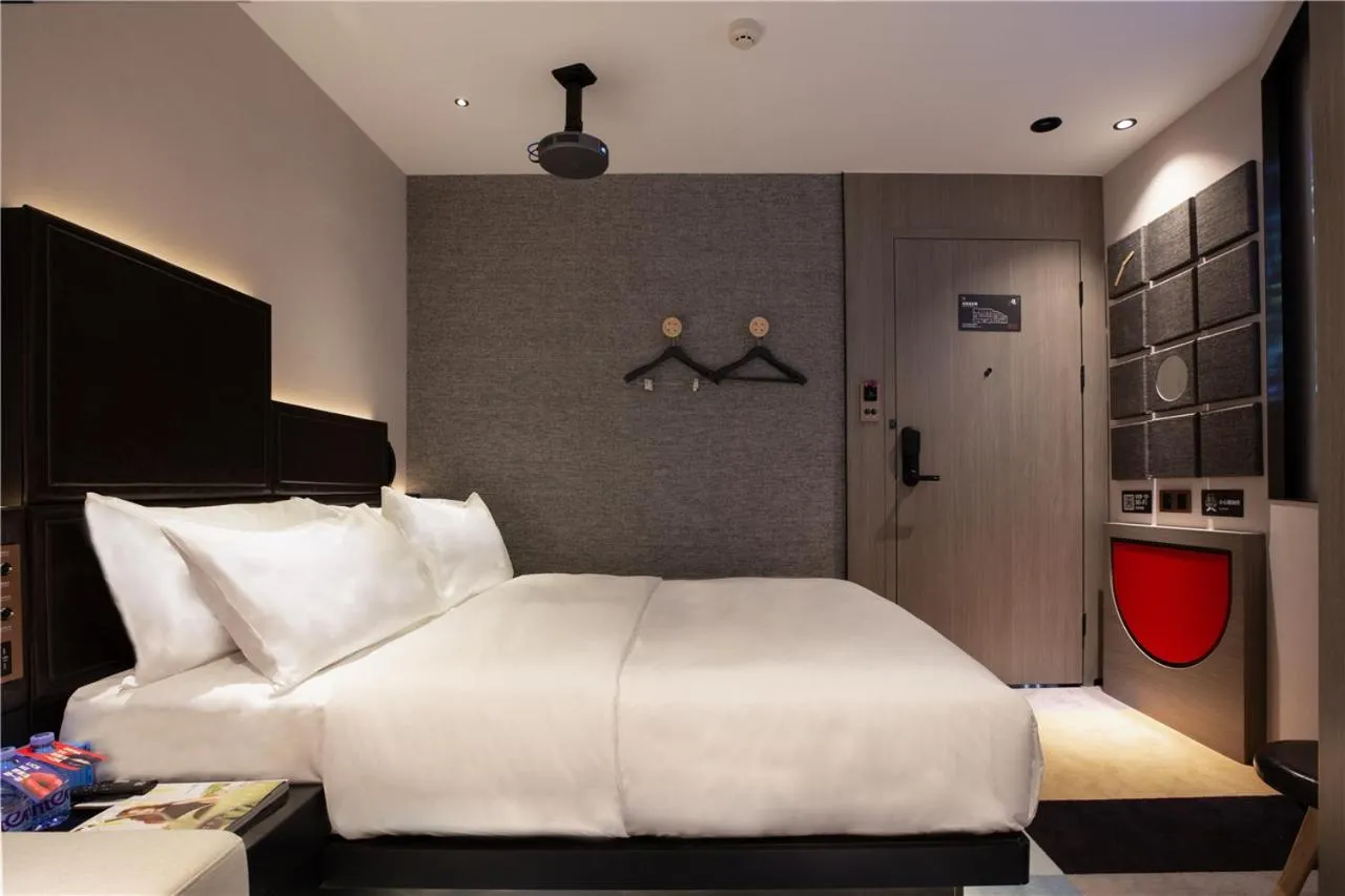 Bed in Fenk Attitude Hotel Guangzhou Railway Station