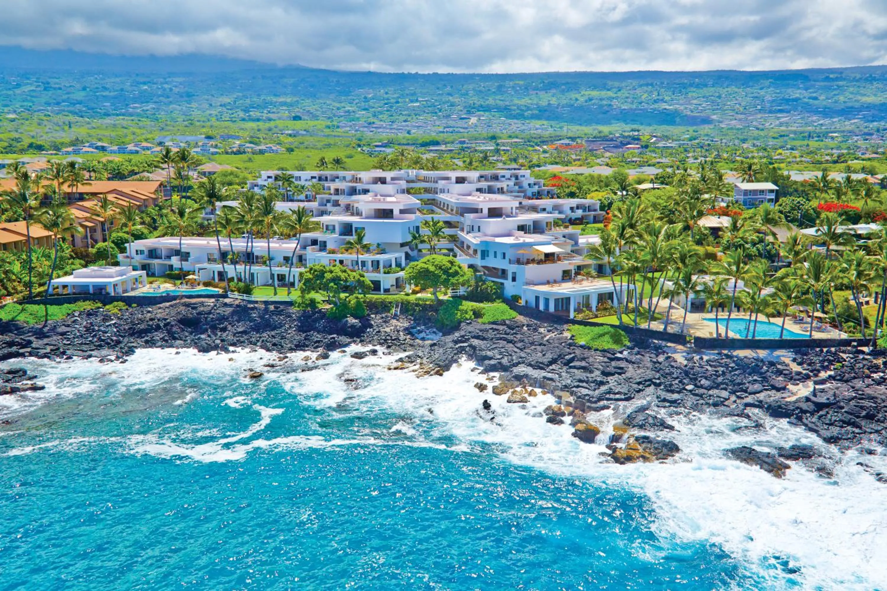 Bird's eye view in Royal Sea Cliff Kona by OUTRIGGER