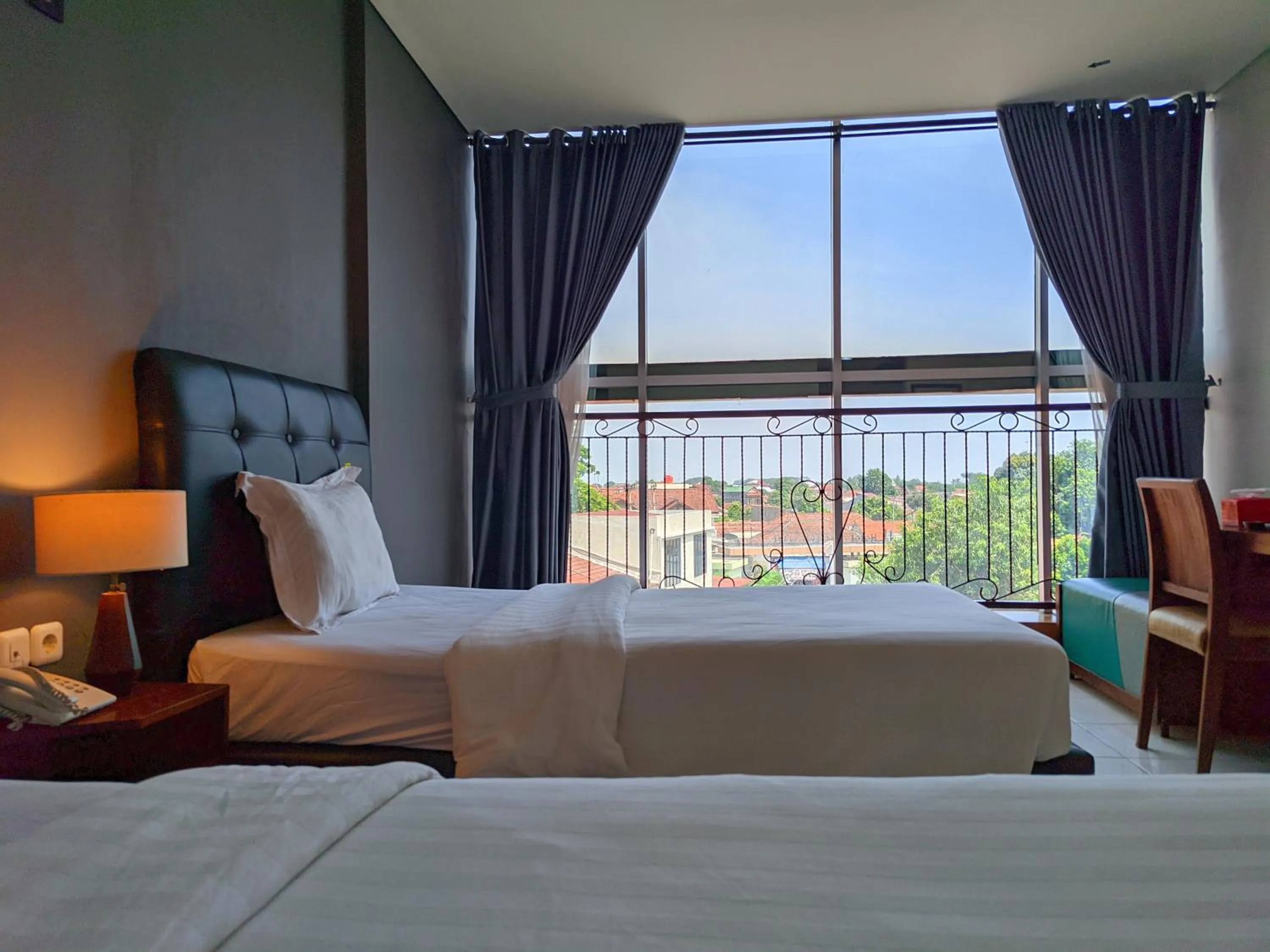 View (from property/room), Bed in Hotel Nalendra Plaza Subang