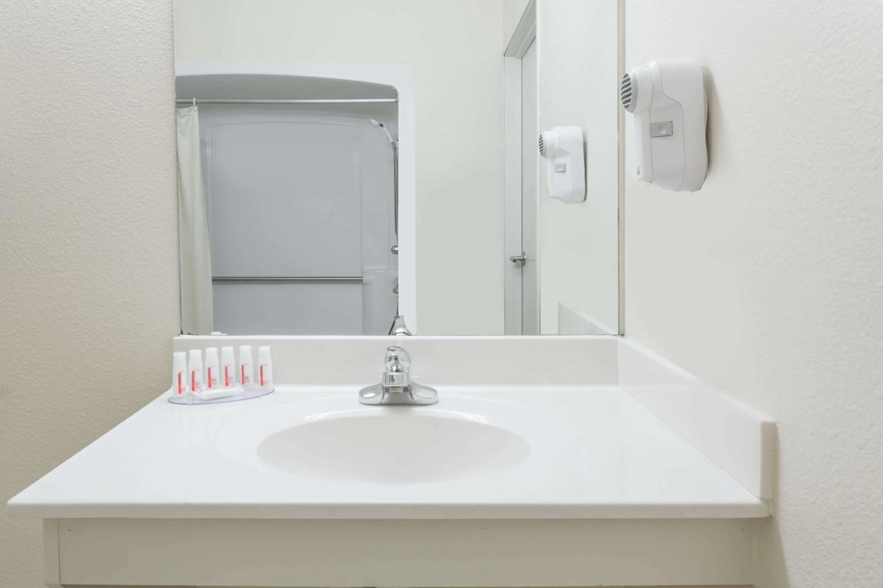 Bathroom in Super 8 by Wyndham Wheatland Wyoming