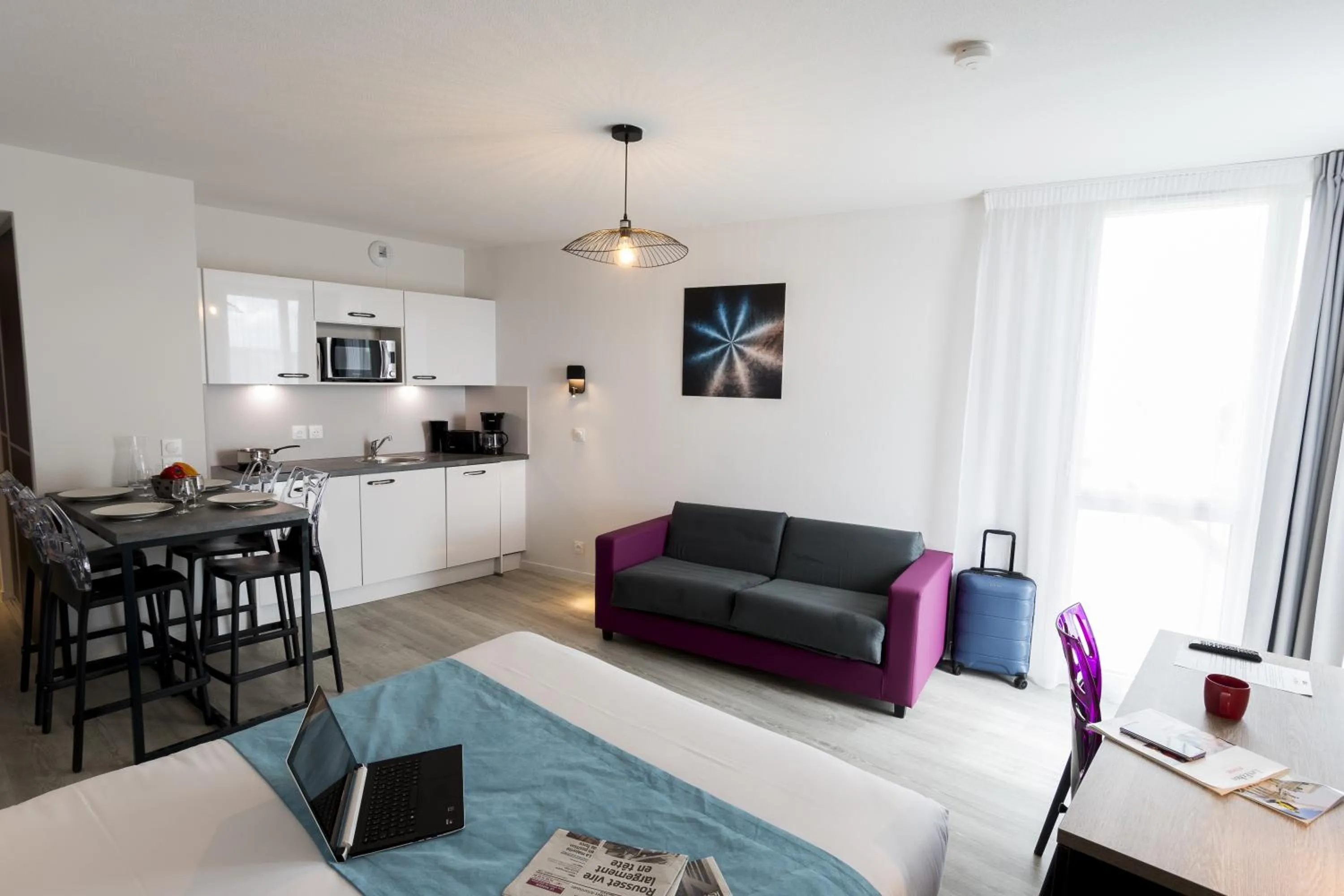 Coffee/tea facilities in Appart-Hôtel Mer & Golf City Bordeaux Lac