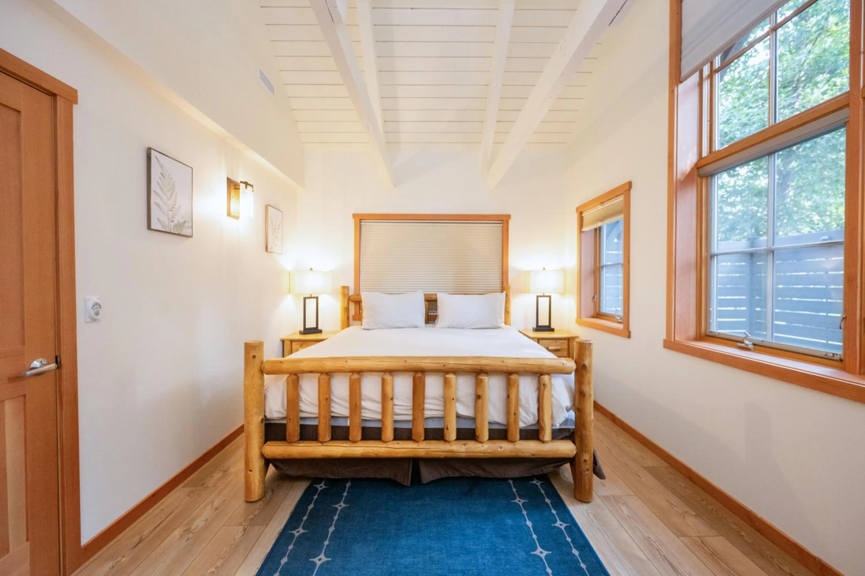 Bed in Sleeping Lady Mountain Resort