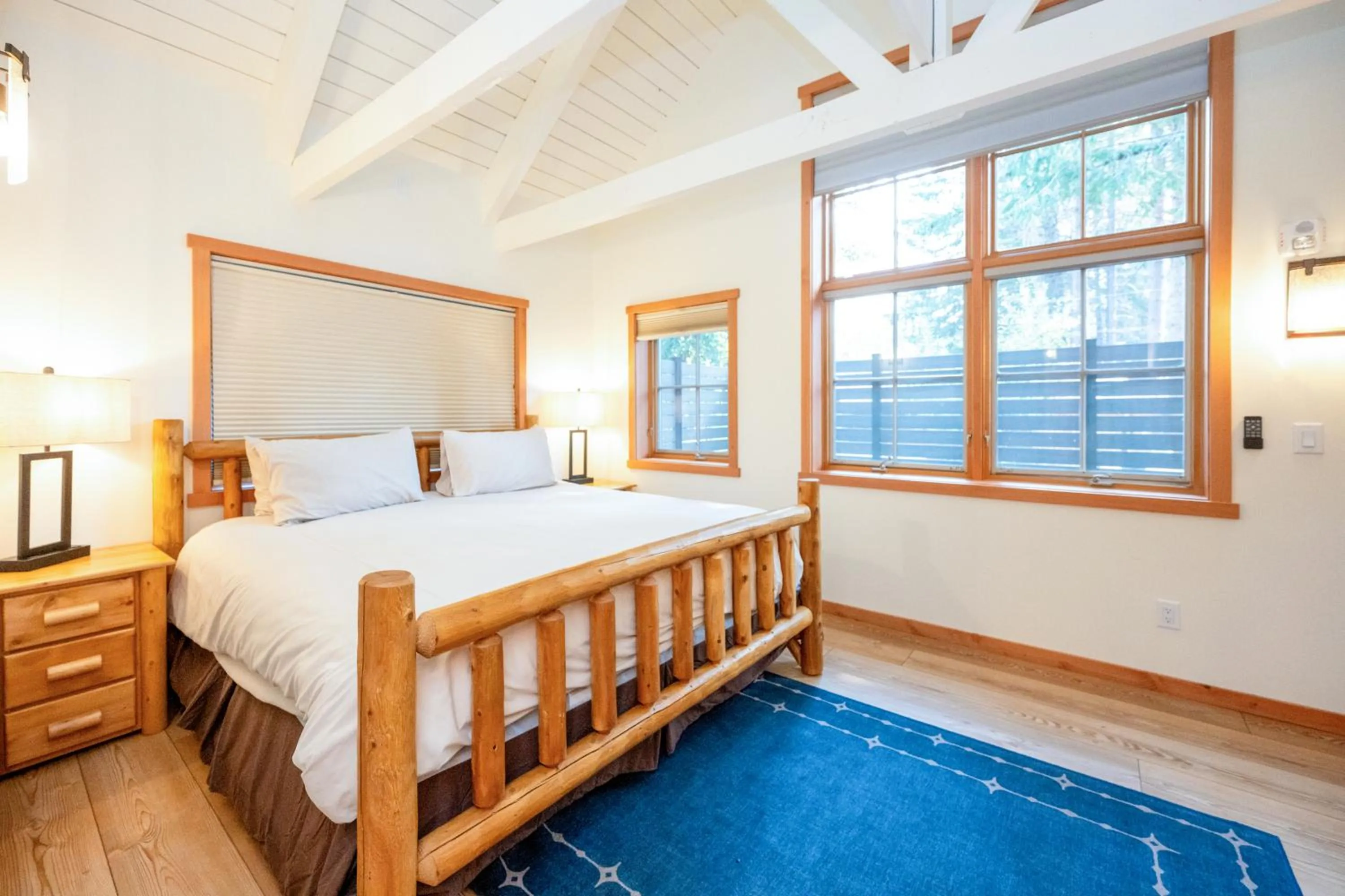 Bed in Sleeping Lady Mountain Resort