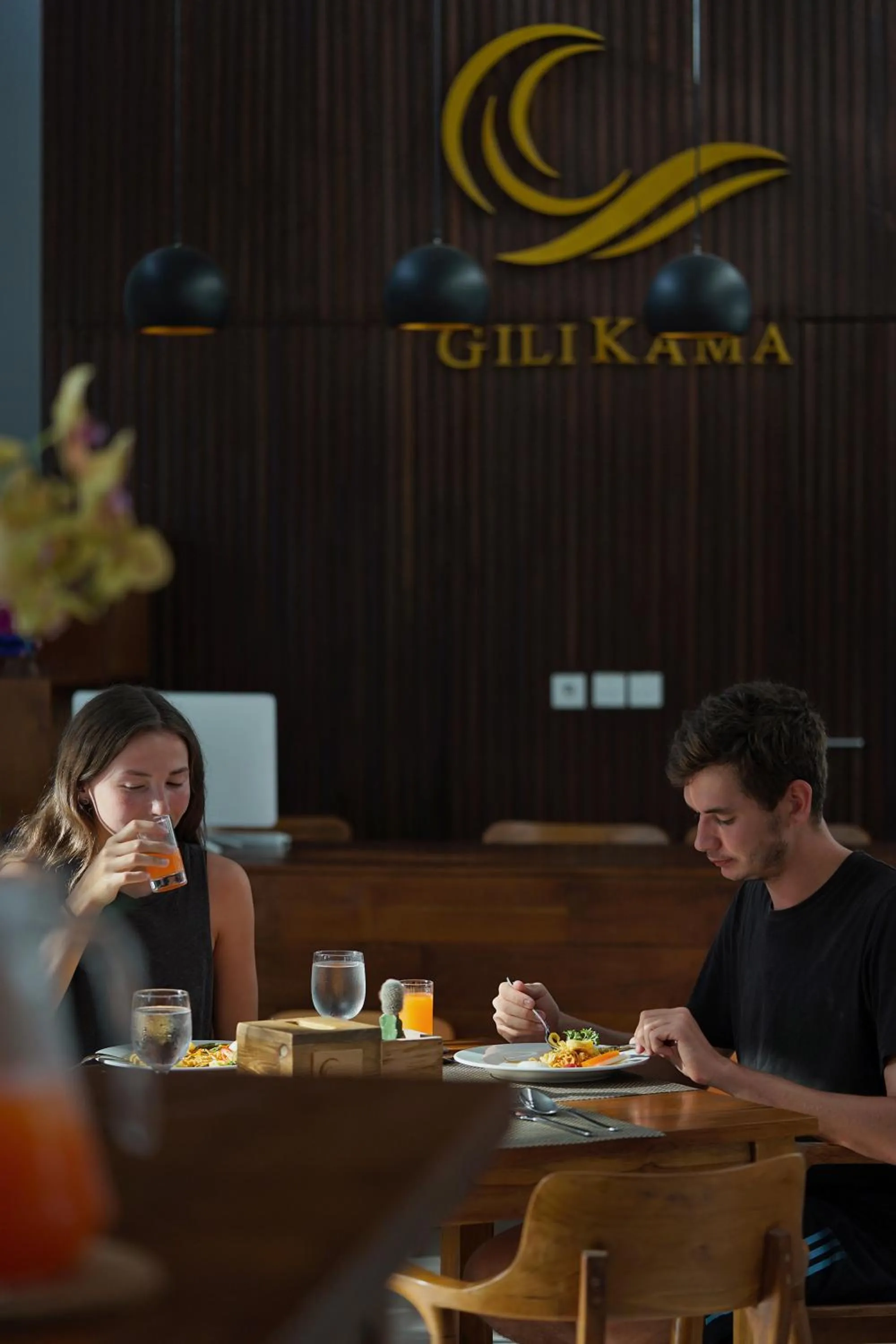 Restaurant/places to eat in Gili Kama Hotel & Villa