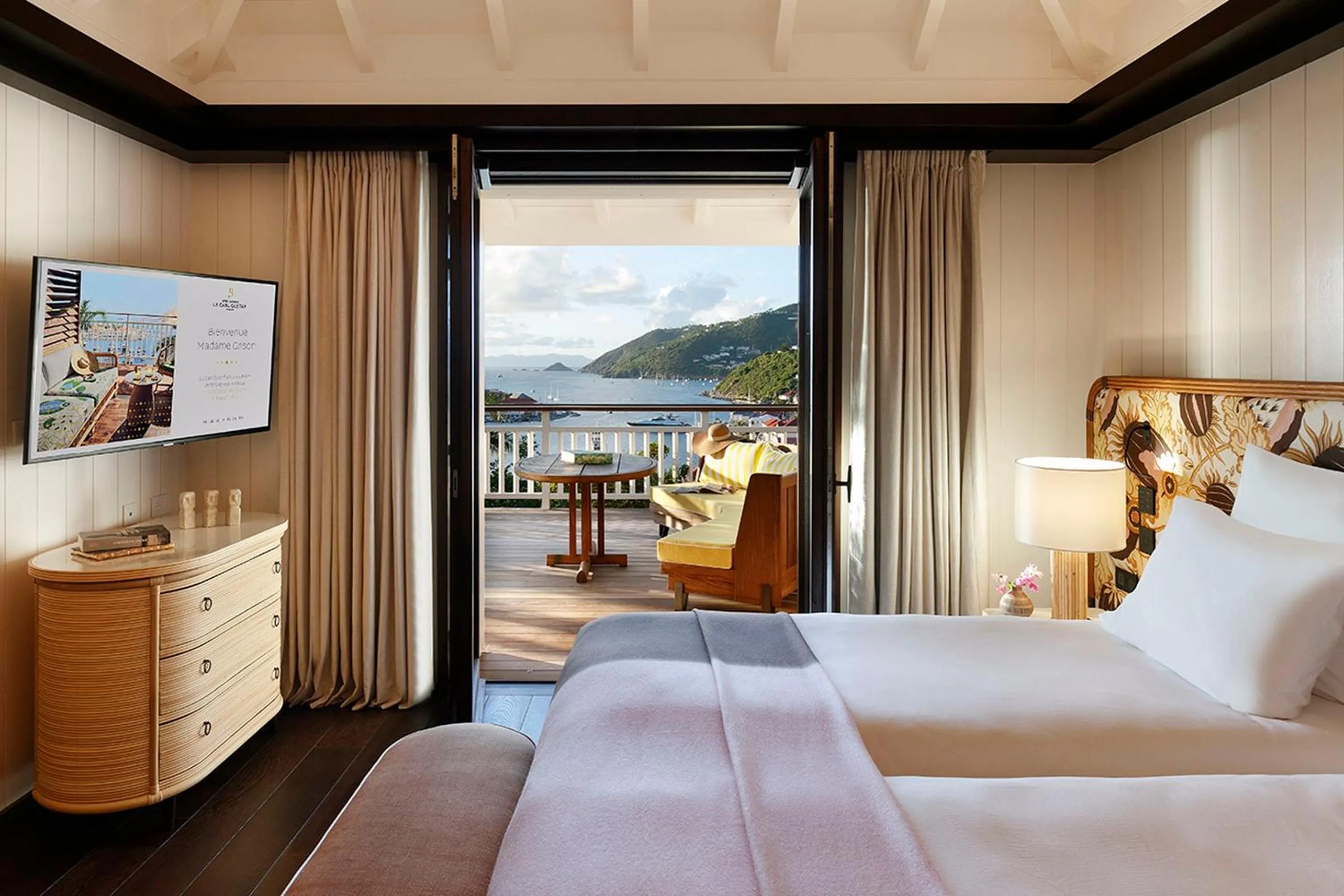 Bedroom, Bed in Hôtel Barrière Le Carl Gustaf St Barth