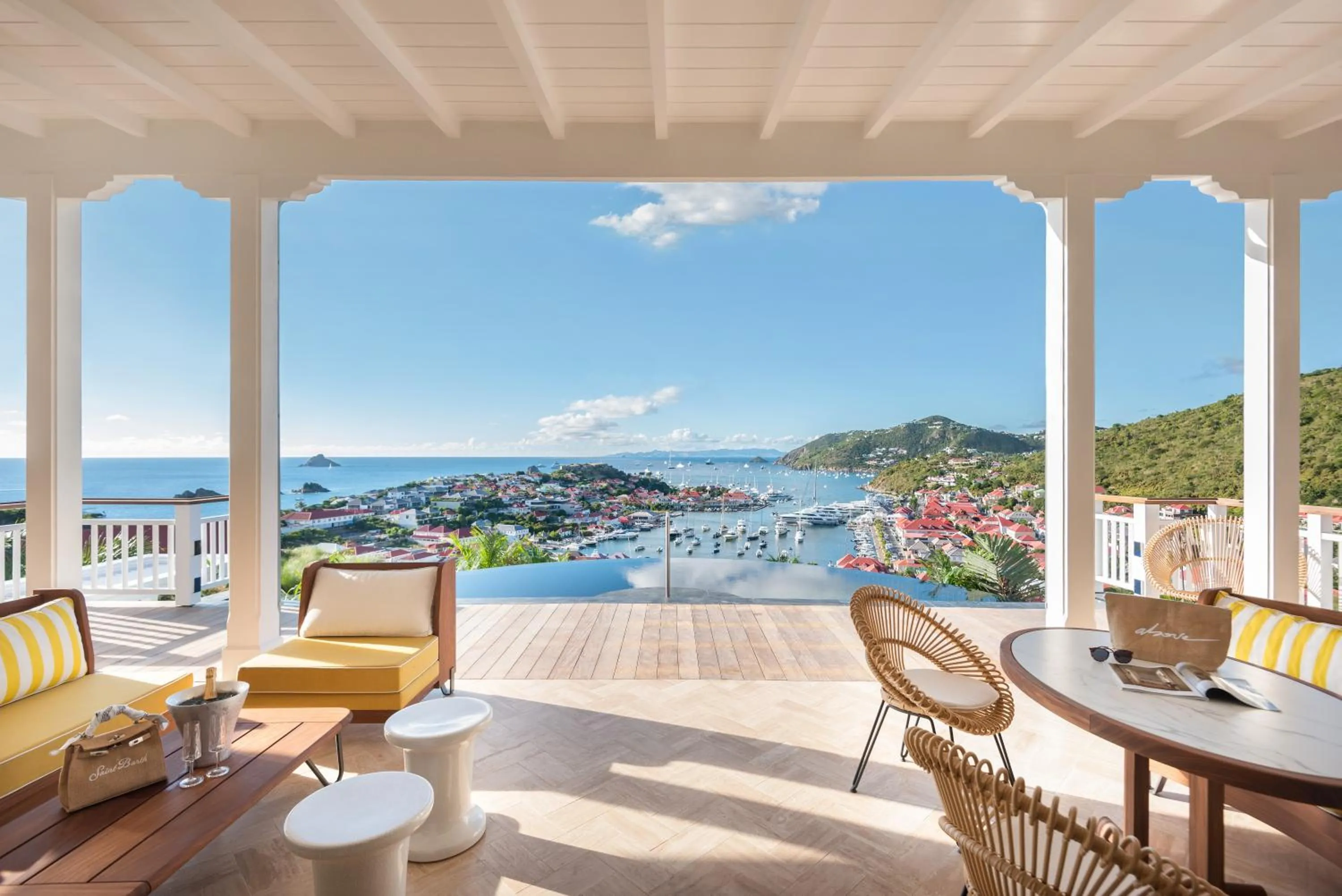 Pool view in Hôtel Barrière Le Carl Gustaf St Barth