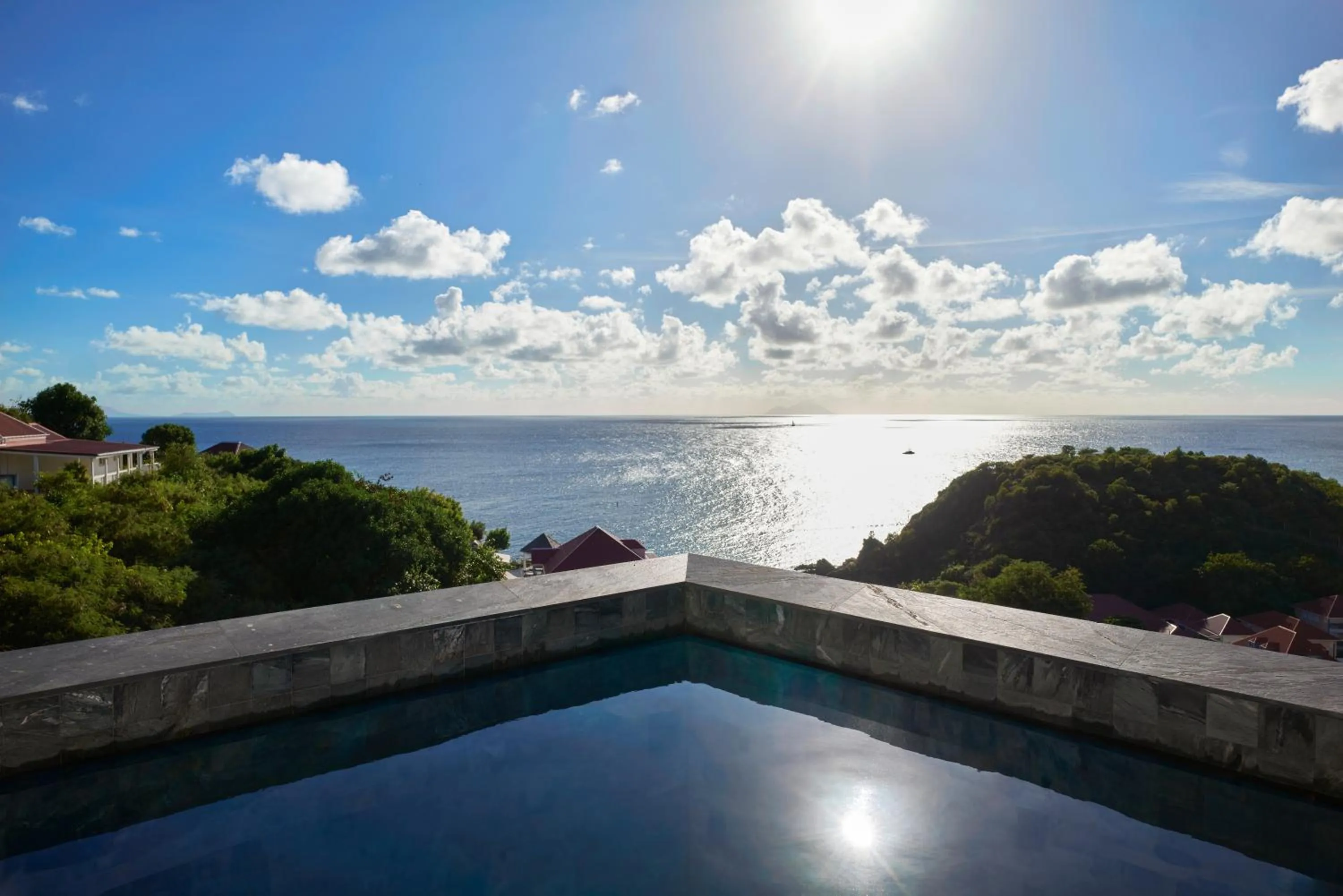 Pool view in Hôtel Barrière Le Carl Gustaf St Barth