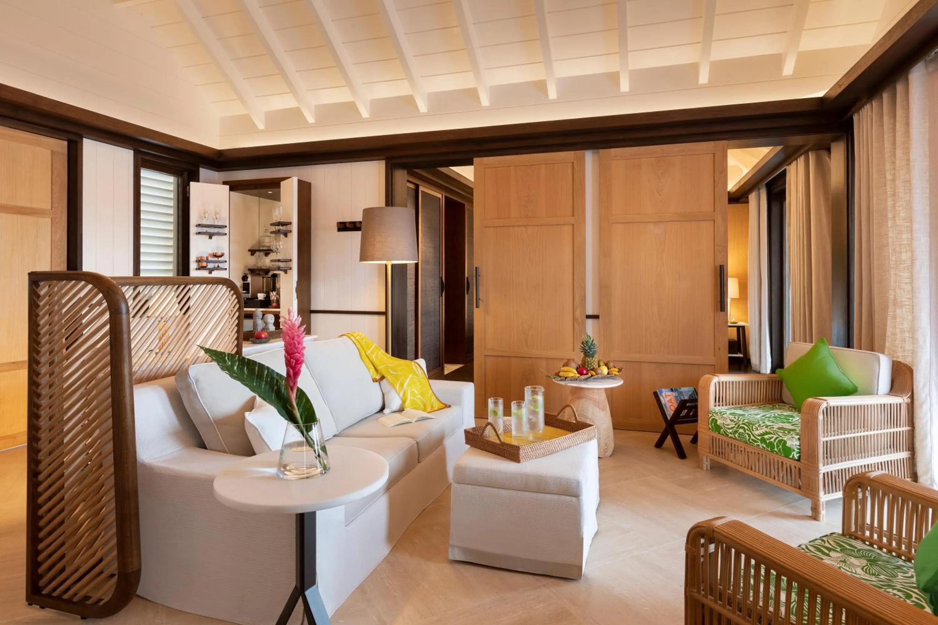 Living room in Hôtel Barrière Le Carl Gustaf St Barth
