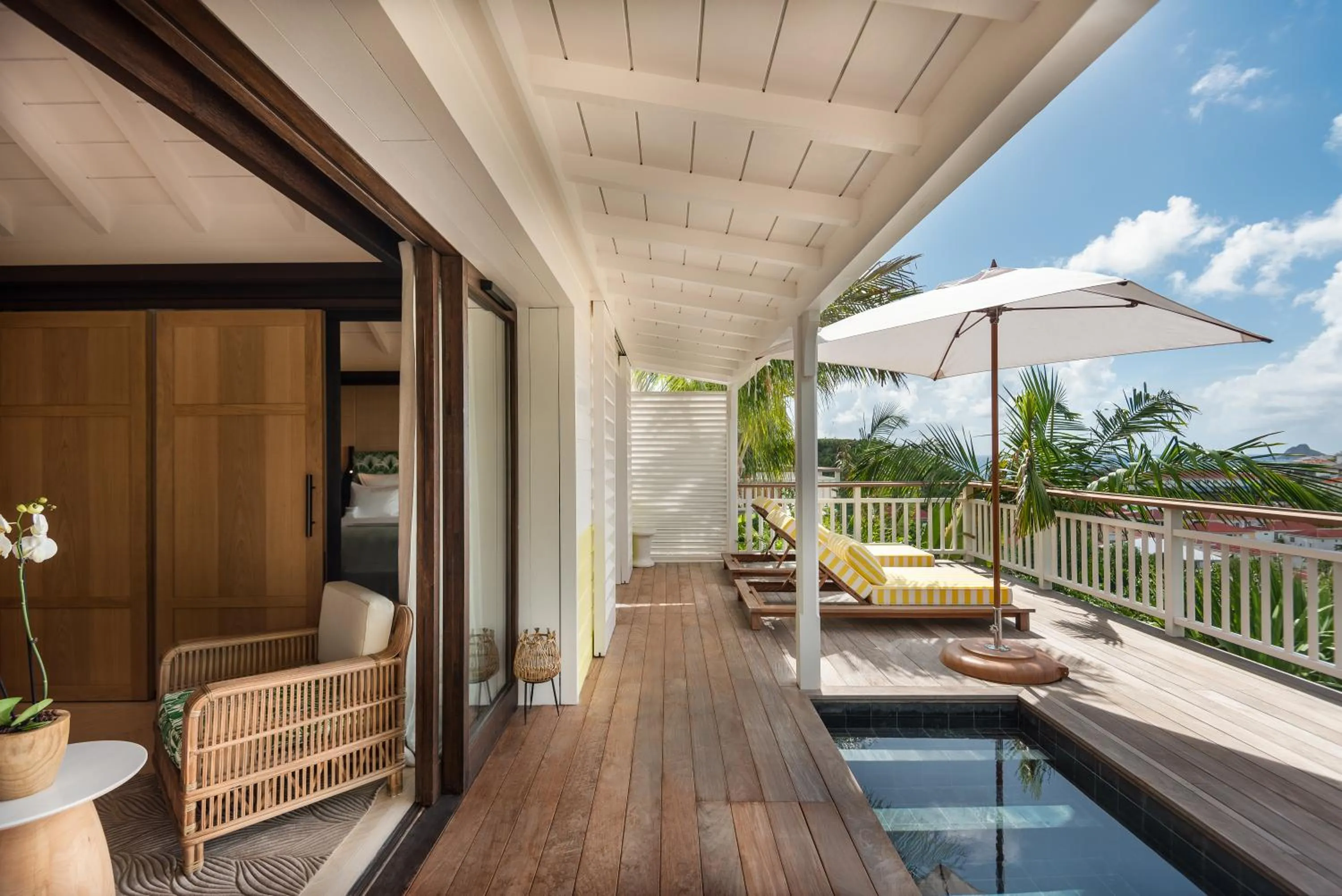 Balcony/Terrace in Hôtel Barrière Le Carl Gustaf St Barth