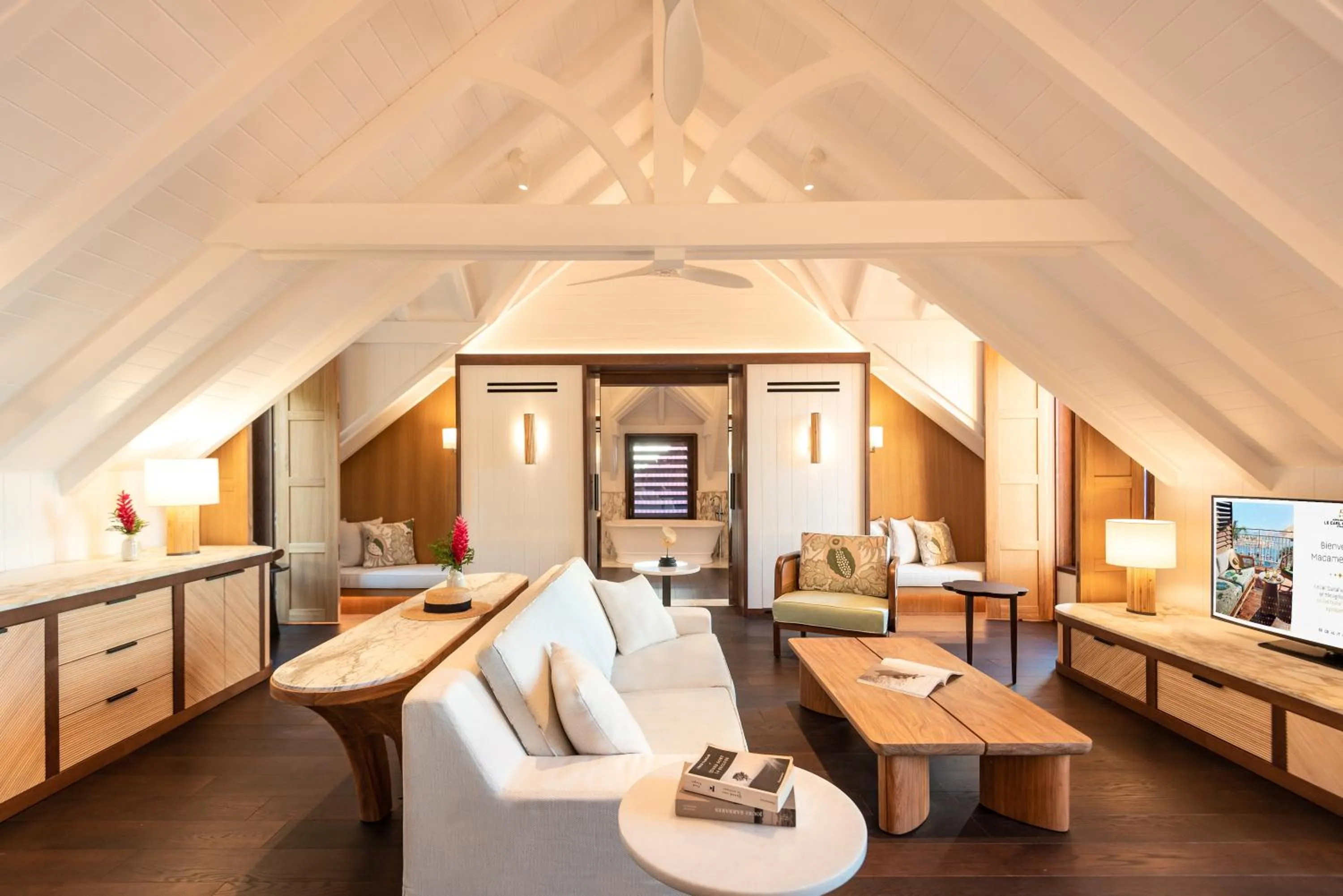Living room in Hôtel Barrière Le Carl Gustaf St Barth
