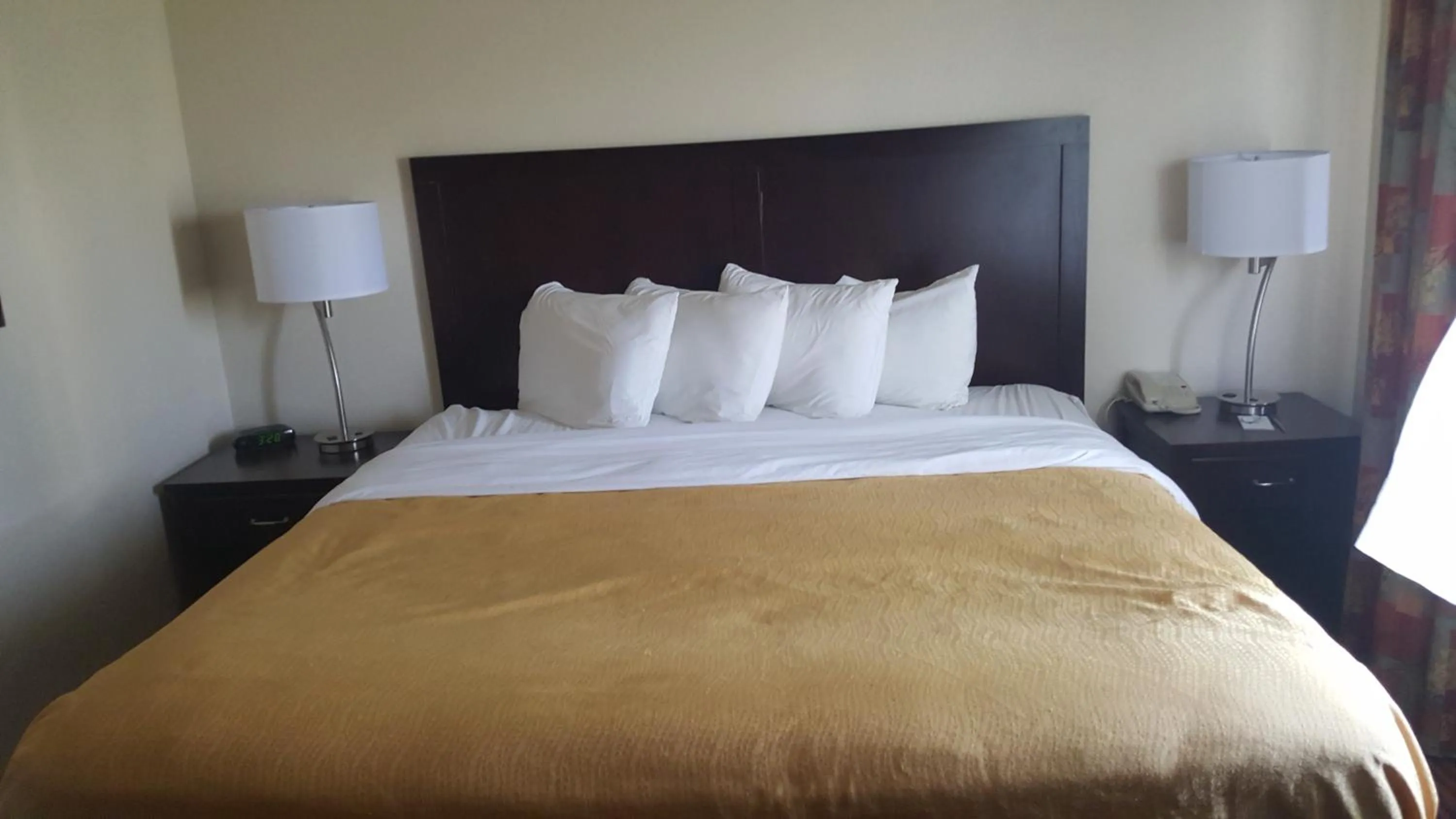 Bed in AmericInn by Wyndham Muscatine