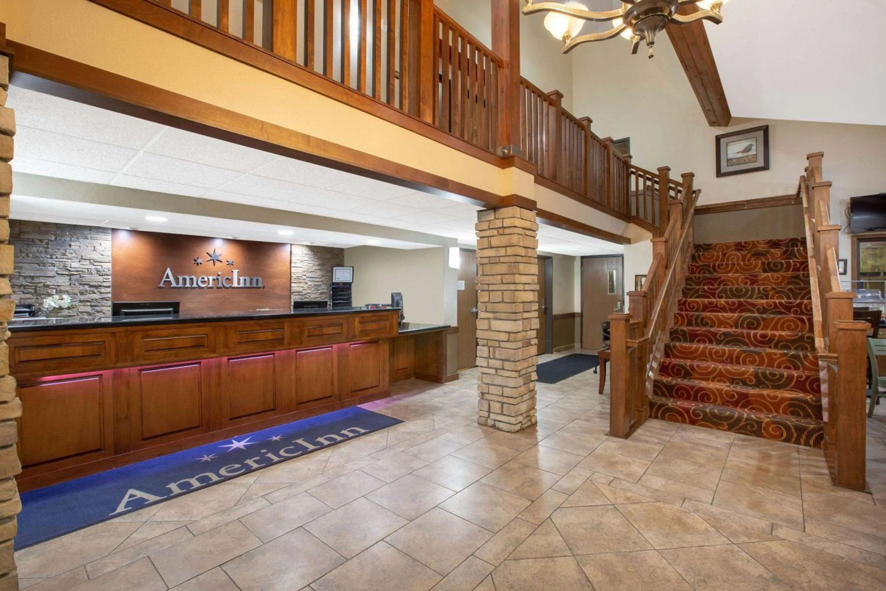 Lobby or reception in AmericInn by Wyndham Muscatine