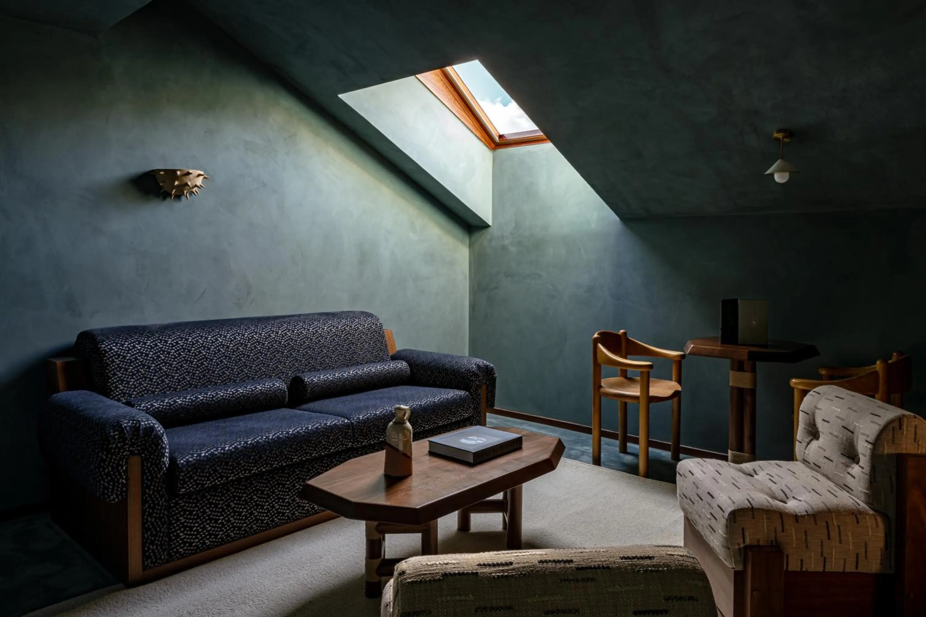 Living room in Experimental Chalet Val d'Isère