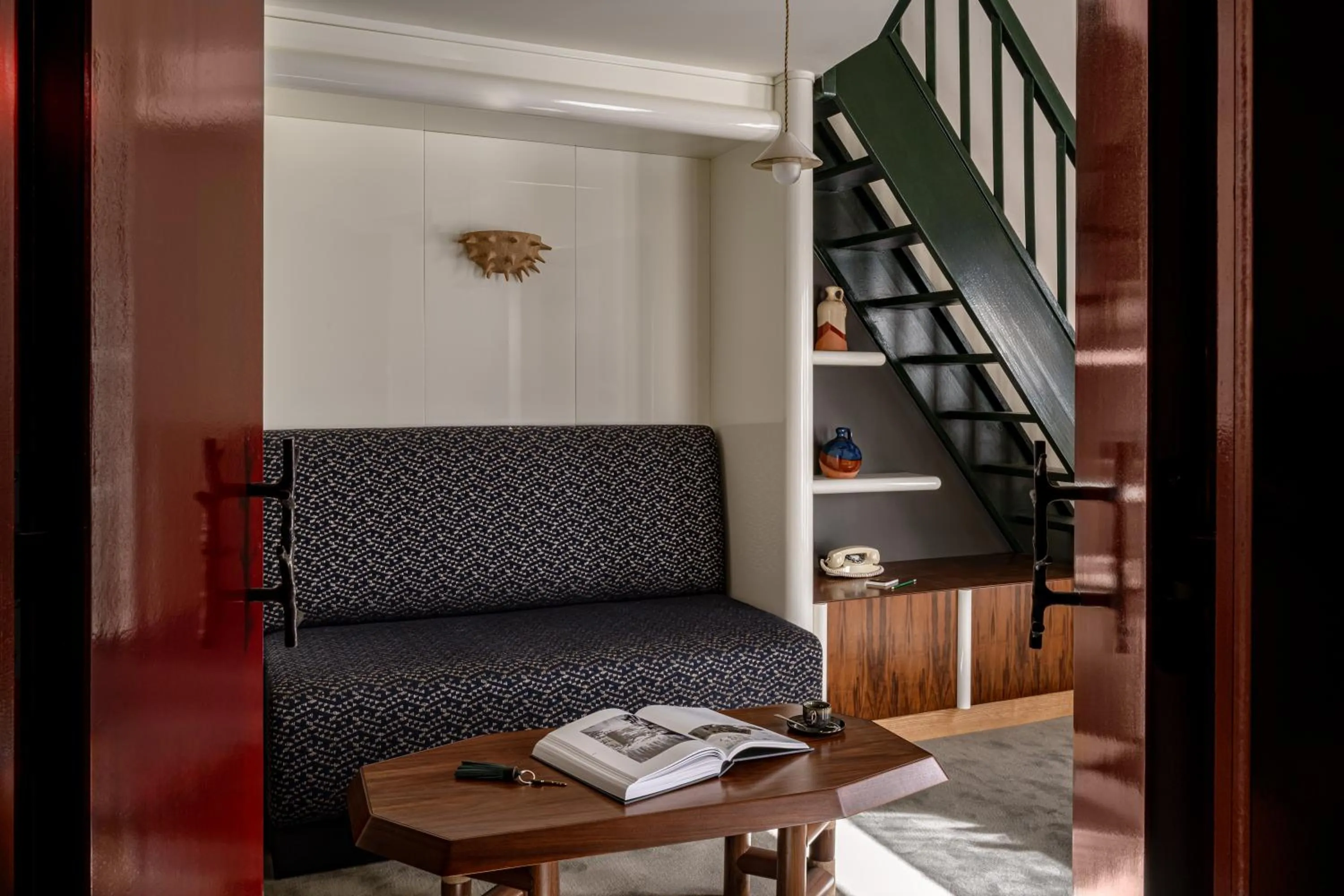 Living room in Experimental Chalet Val d'Isère