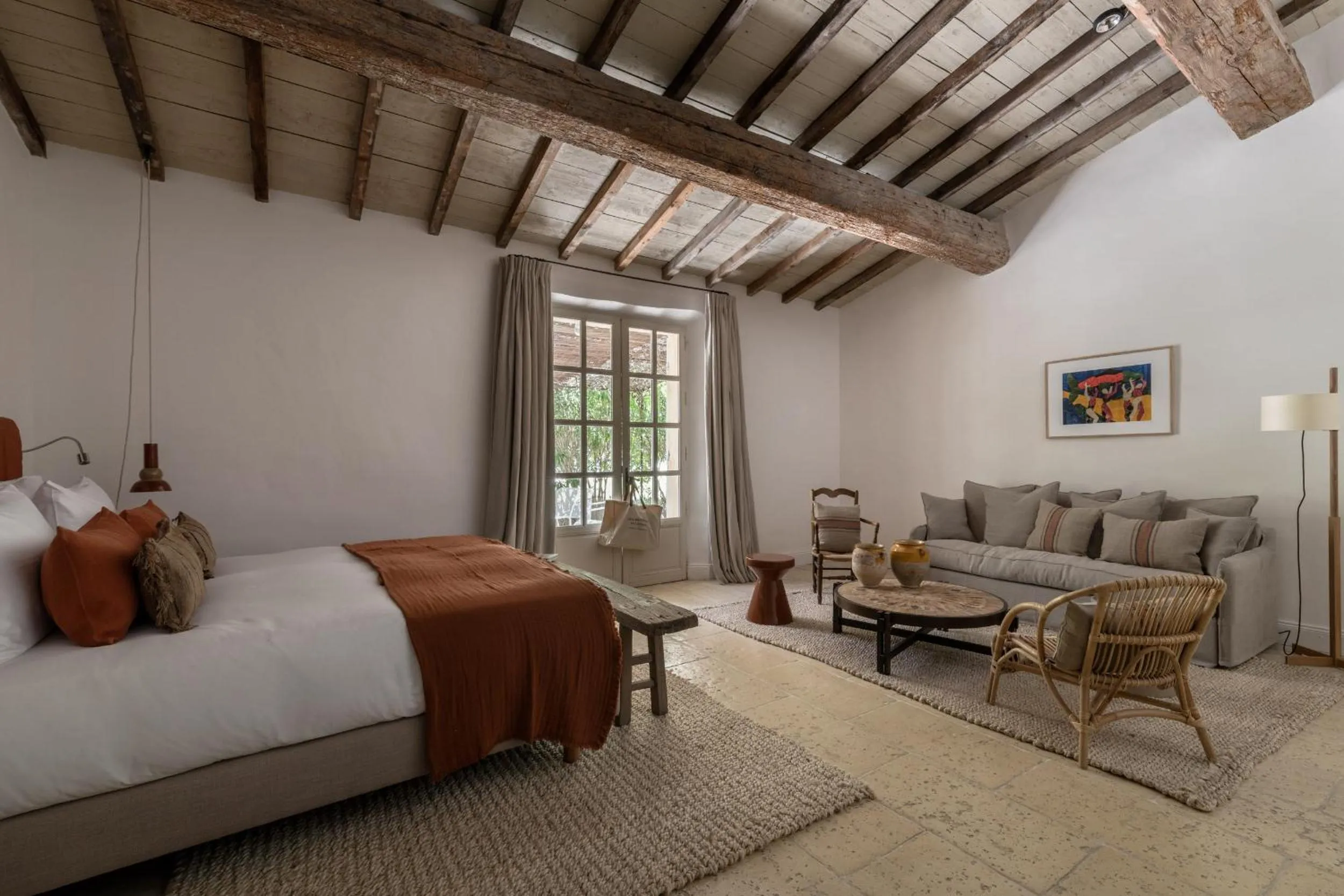 Seating area, Bed in Les Petites Maisons - Hameau des Baux