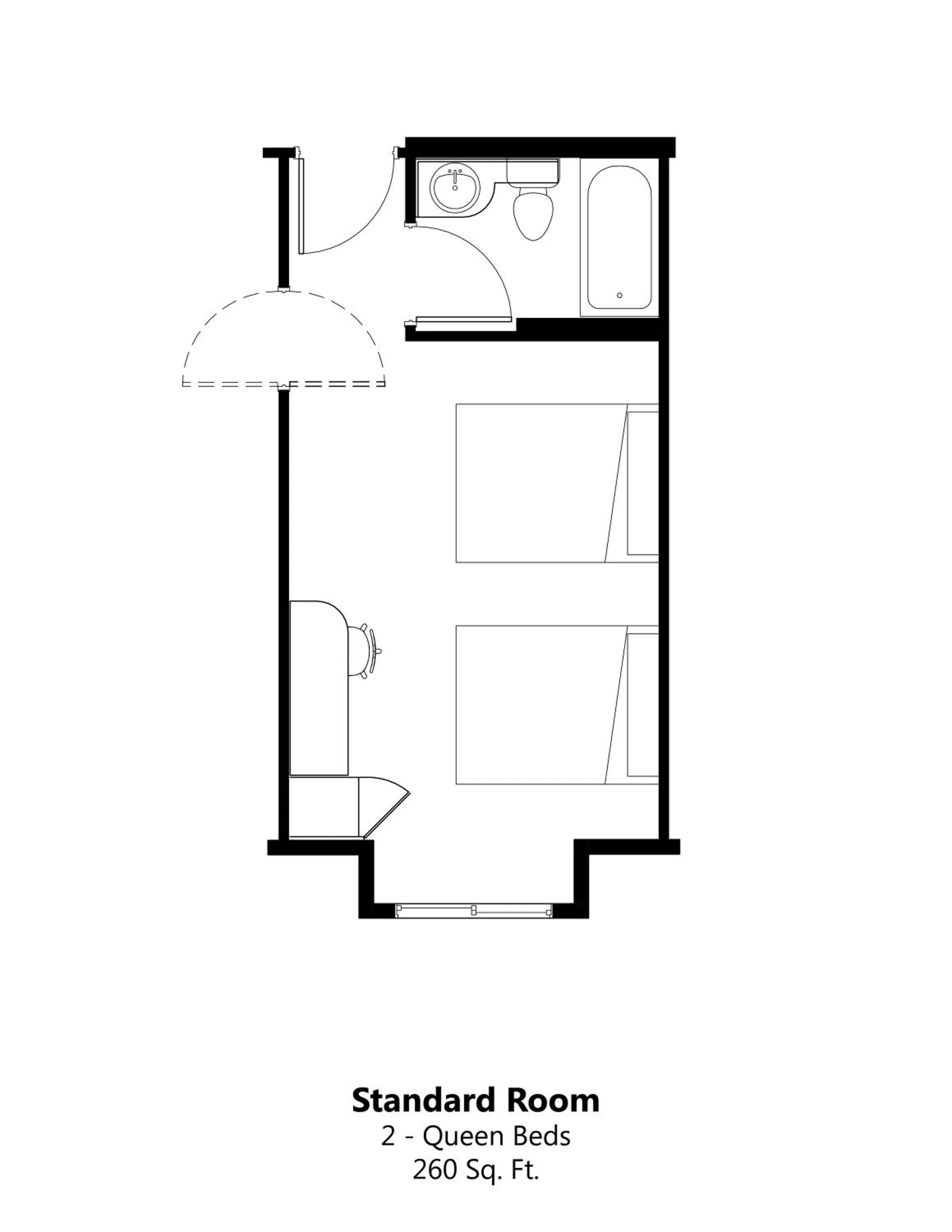 Floor plan in Microtel Inn & Suites - Kearney