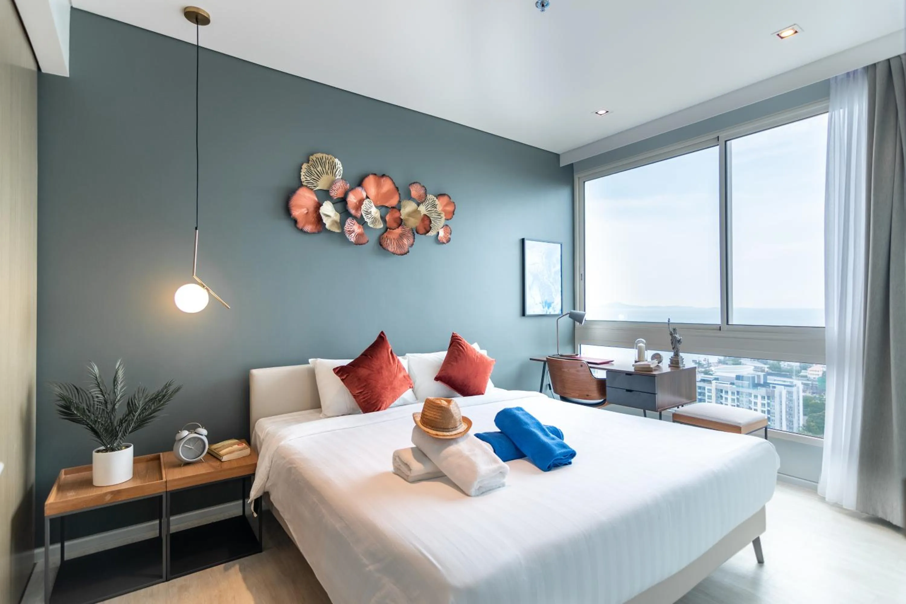 Bed in Pattaya Holiday at Veranda Residence Pattaya