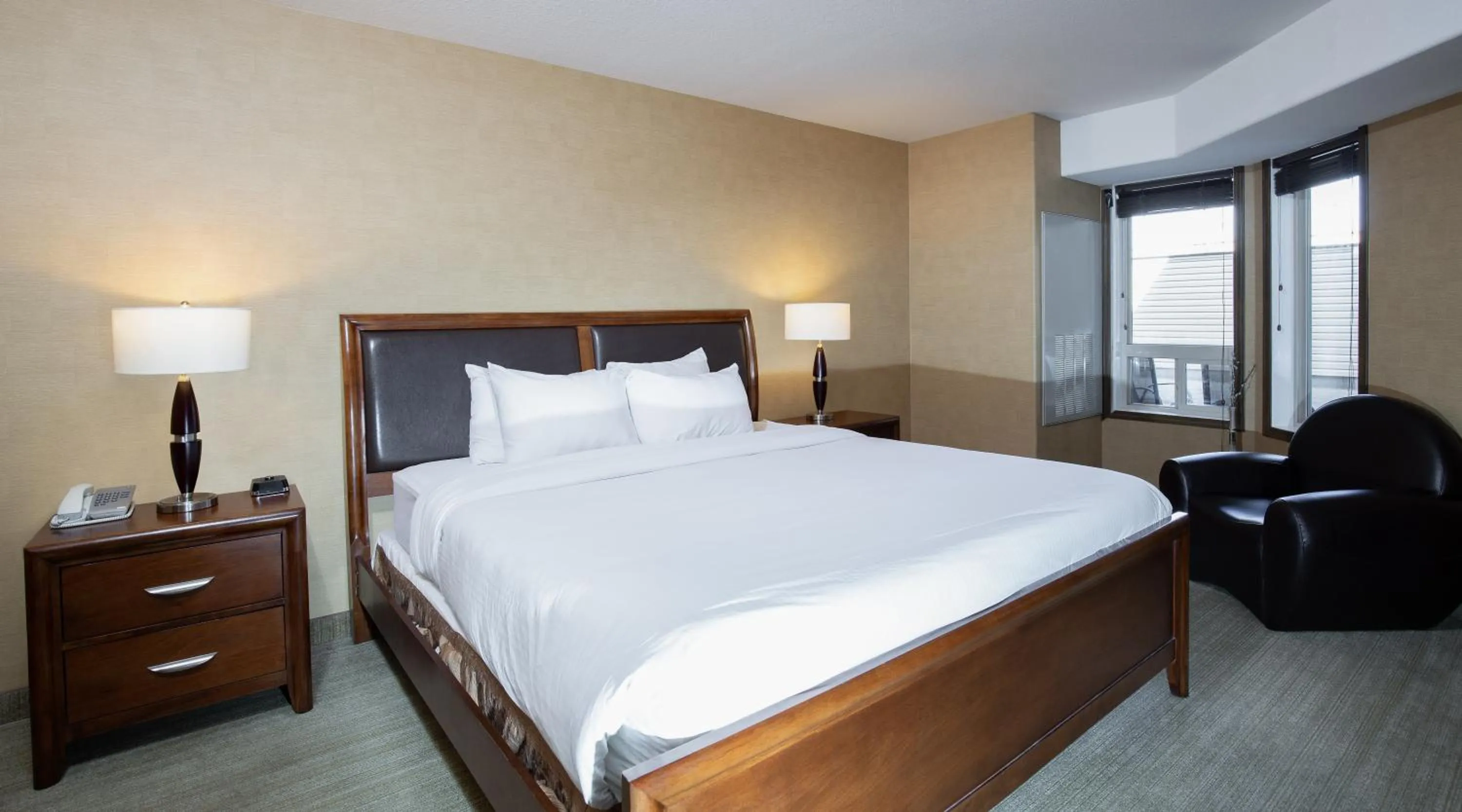 Bed in Pomeroy Hotel Fort St. John