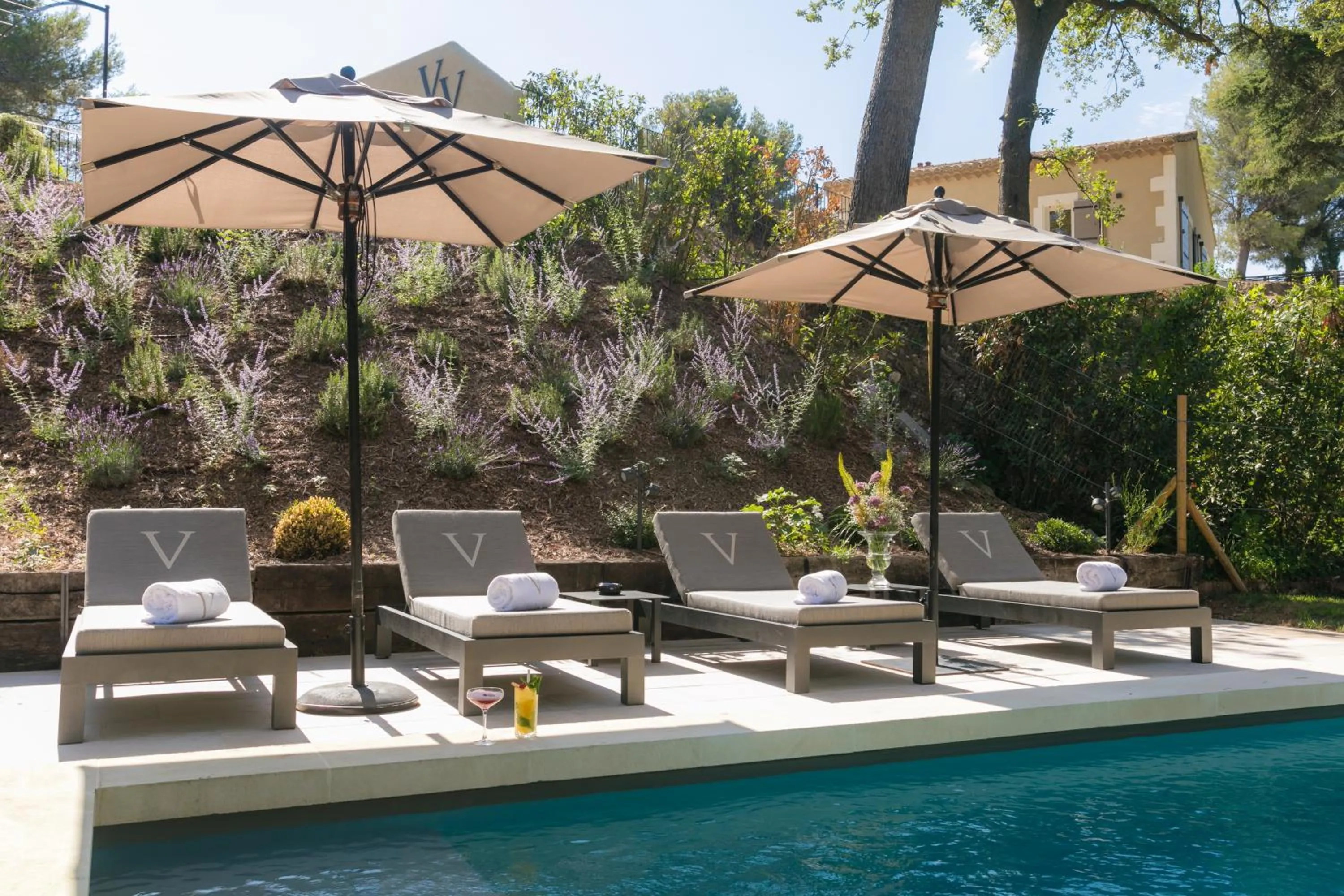 Swimming pool in Le Vallon de Valrugues Hotel Spa & Villas