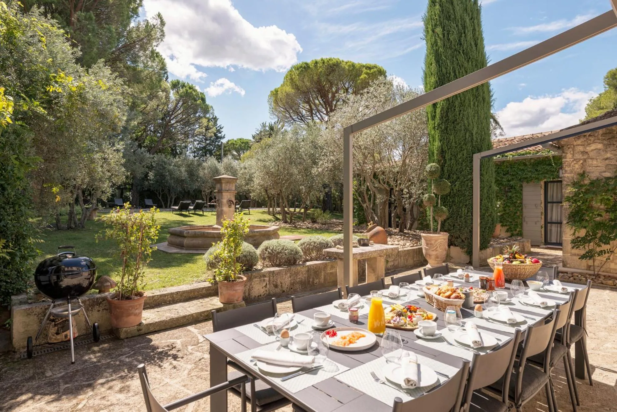 Balcony/Terrace in Le Vallon de Valrugues Hotel Spa & Villas
