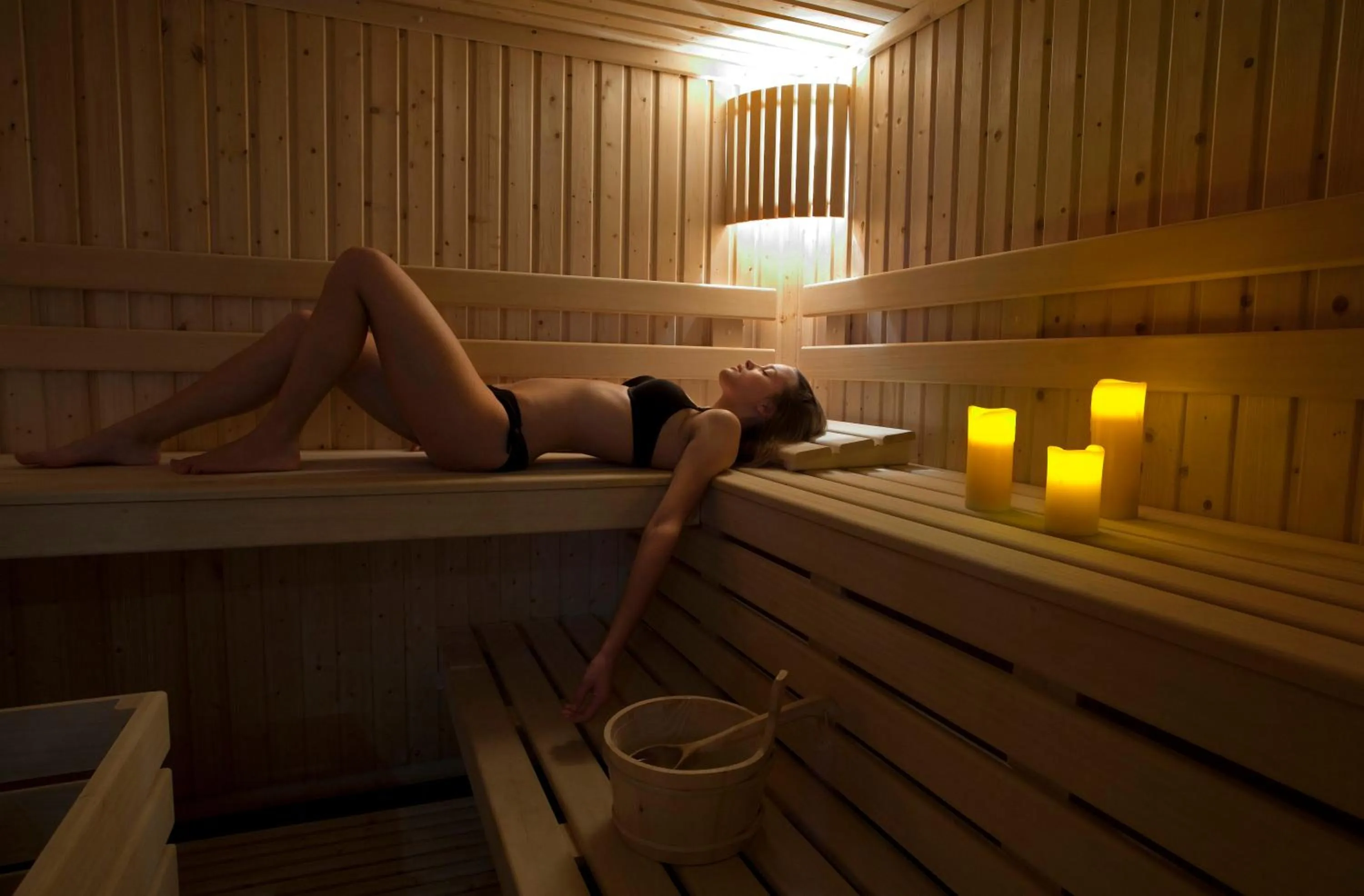 Sauna in Le Vallon de Valrugues Hotel Spa & Villas