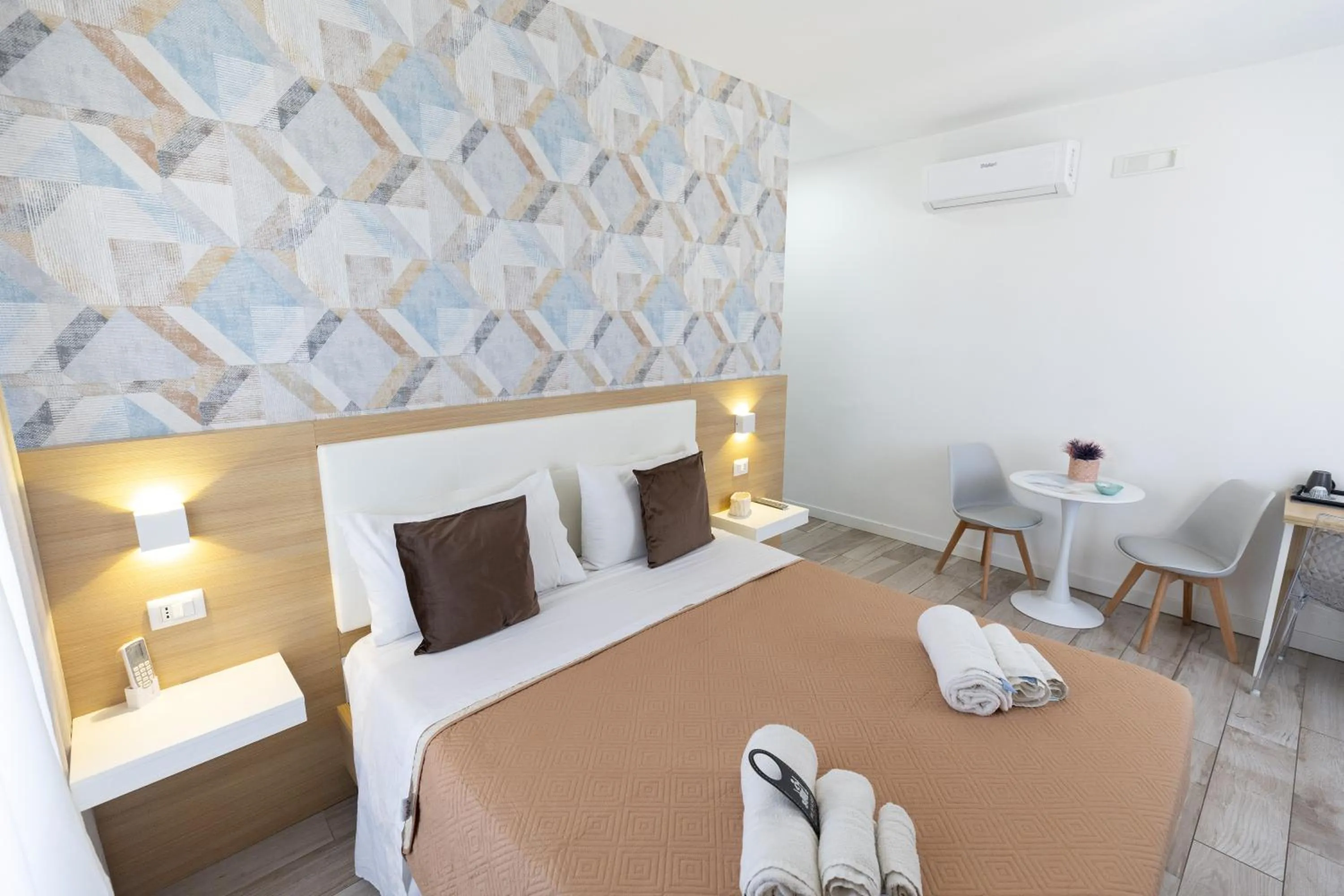 Bed in B&B Island Tropea -Sea View Rooms & Suites-