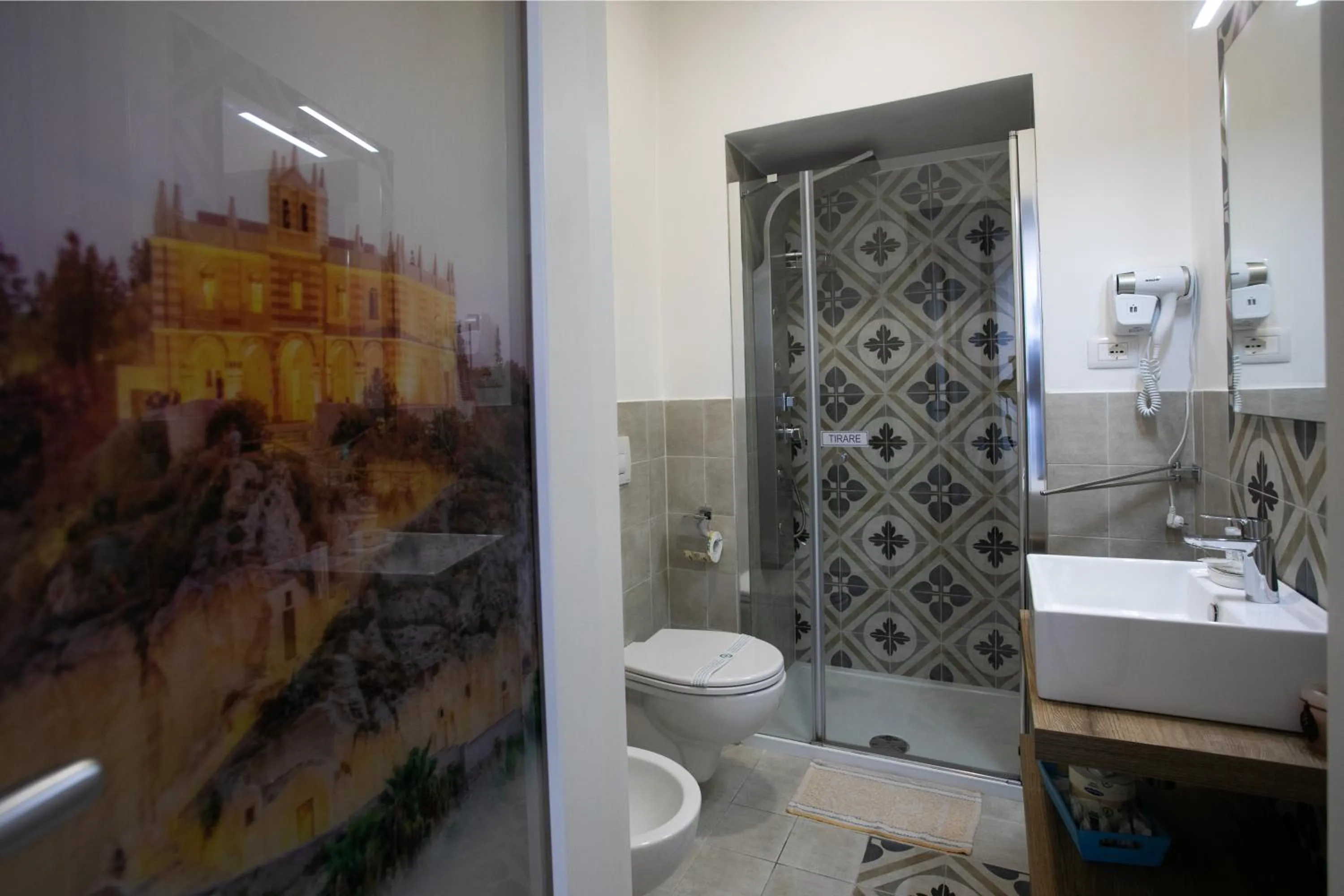 Shower in B&B Island Tropea -Sea View Rooms & Suites-