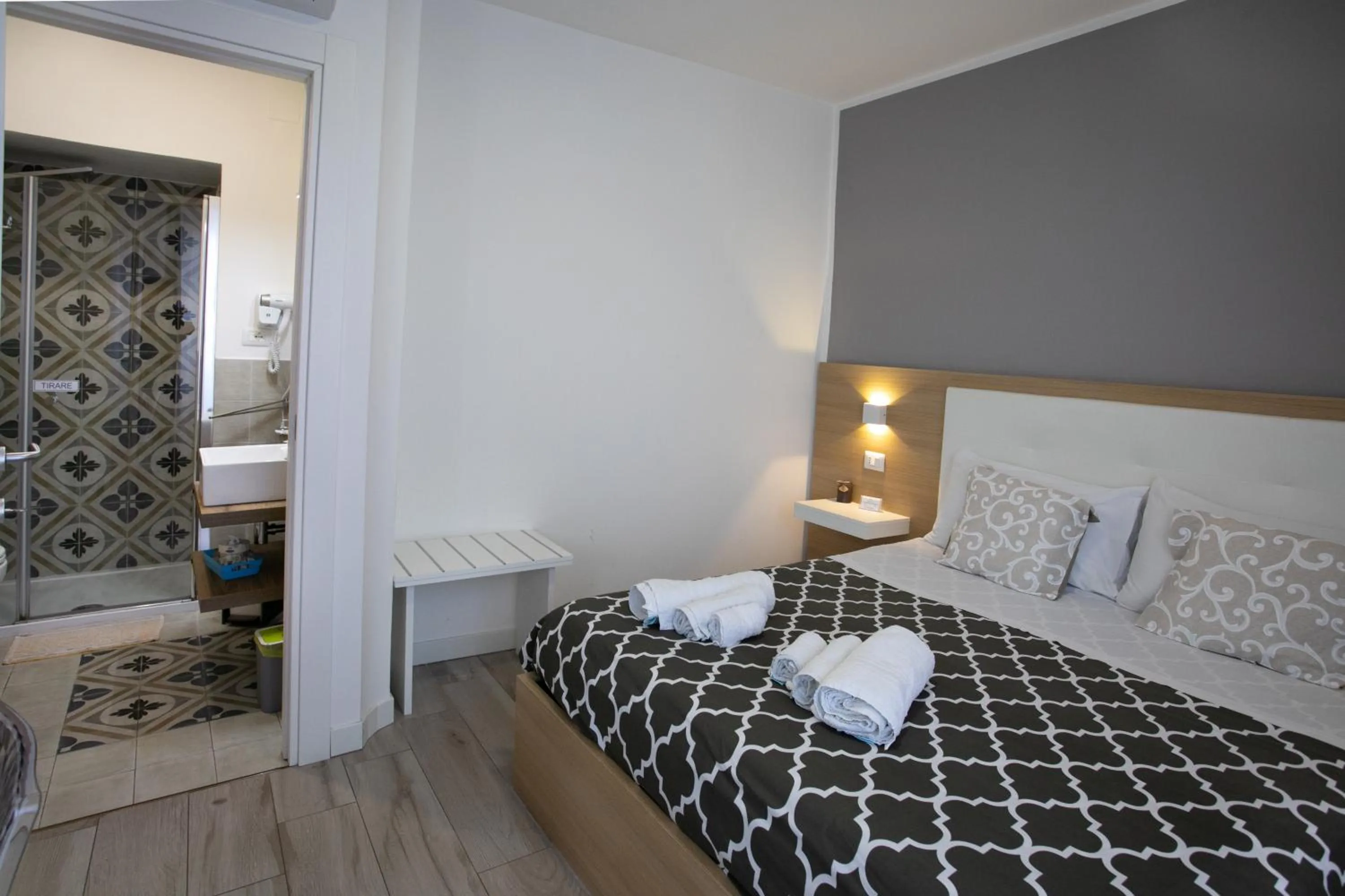 Bed in B&B Island Tropea -Sea View Rooms & Suites-