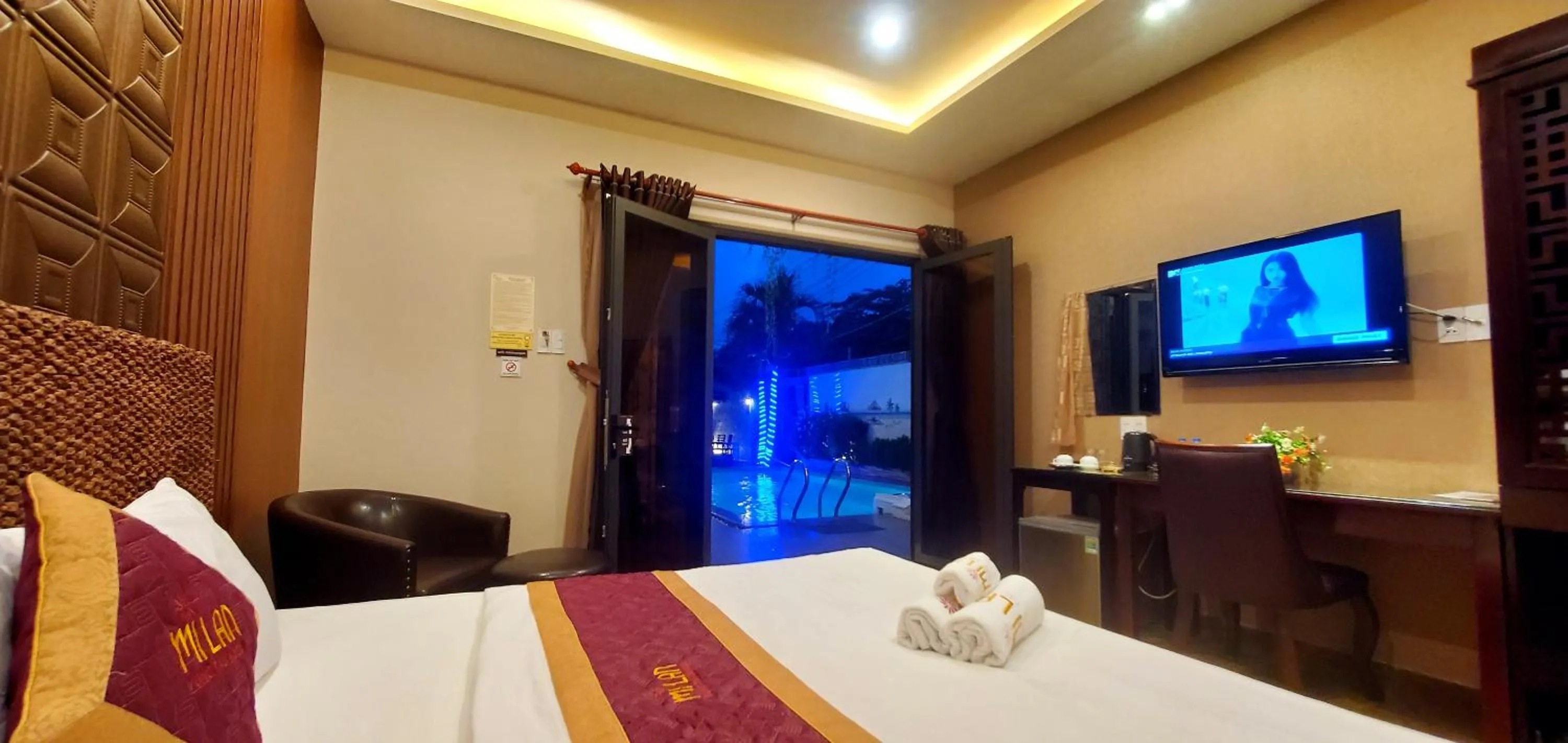TV and multimedia, Bed in Mi Lan Boutique Resort