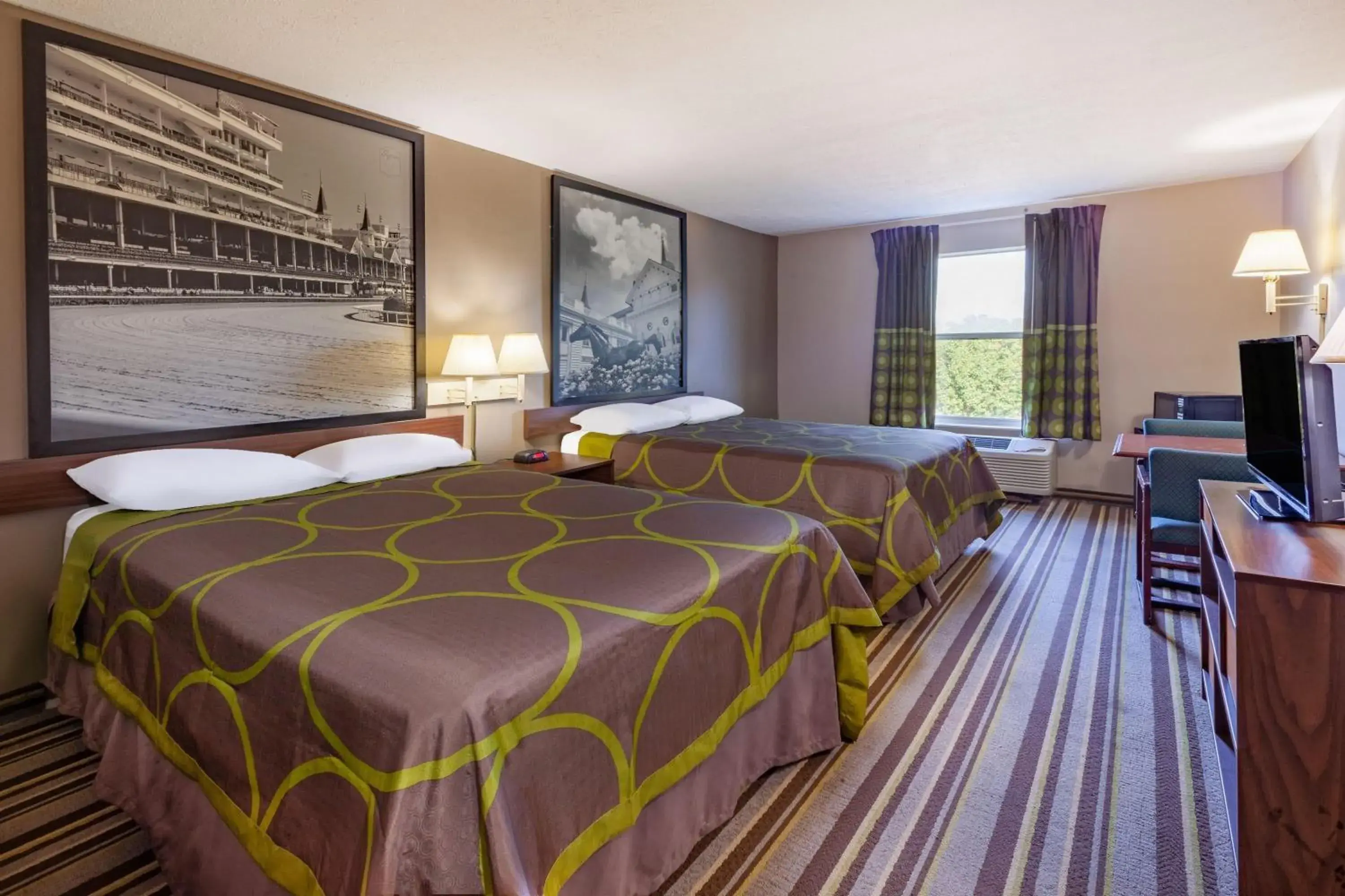 Queen Room with Two Queen Beds and Bath Tub - Mobility Accessible/Non-Smoking in Super 8 by Wyndham La Grange KY Queen Room with Two Queen Beds and Bath Tub - Mobility Accessible/Non-Smoking in Super 8 by Wyndham La Grange KY