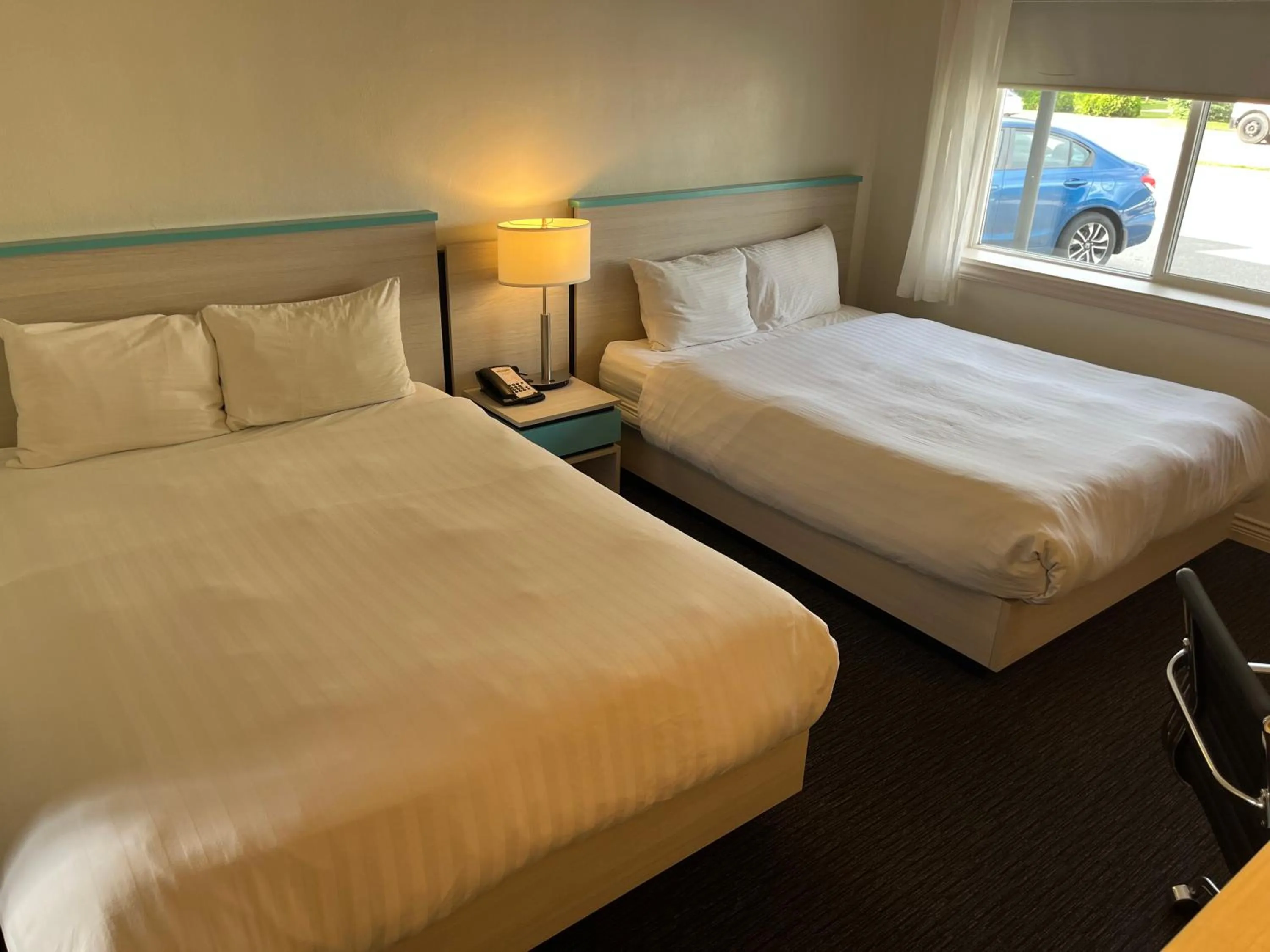 Bed in Revelstoke Lodge