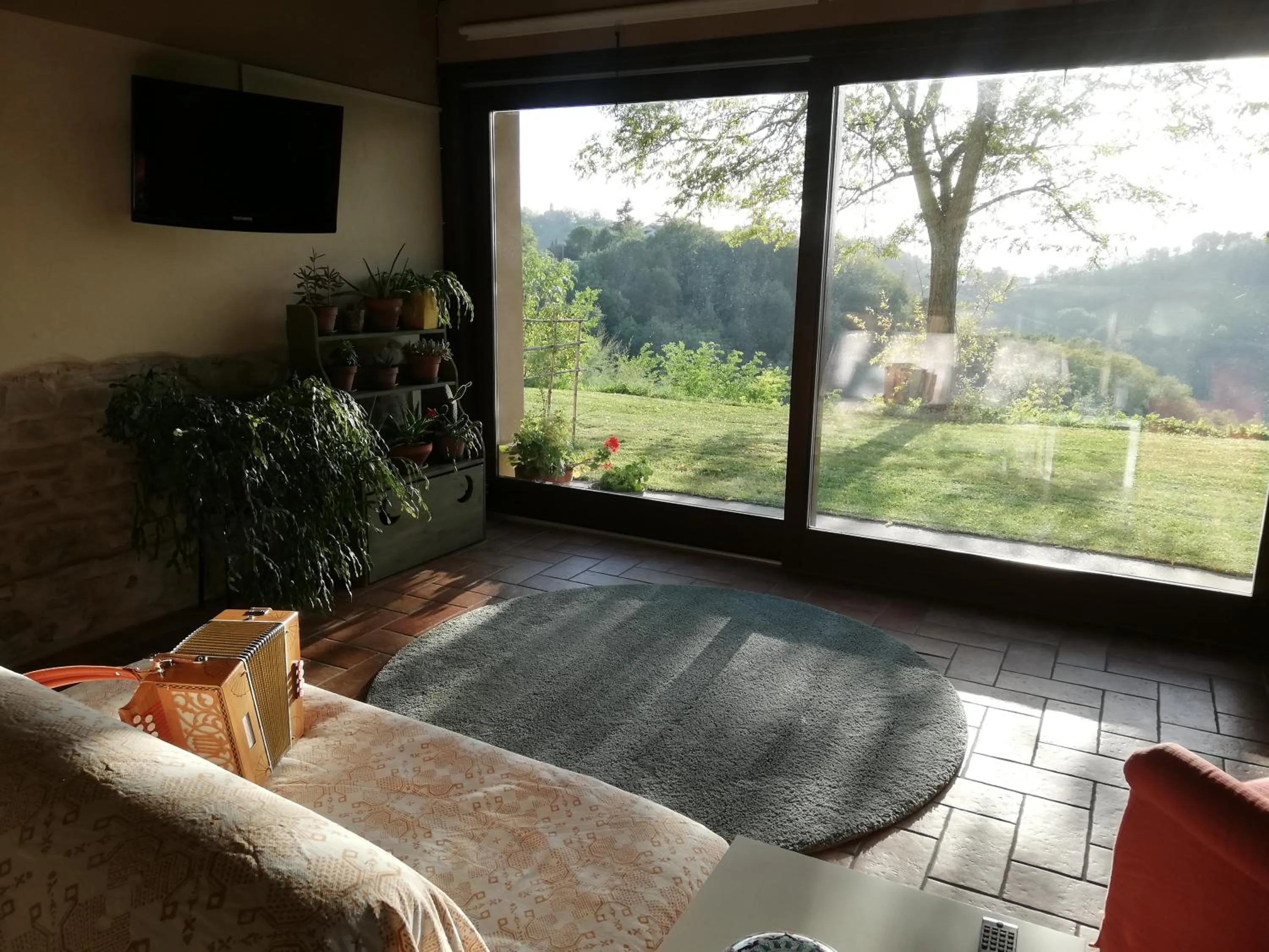 Garden view in Casa delle ginestre