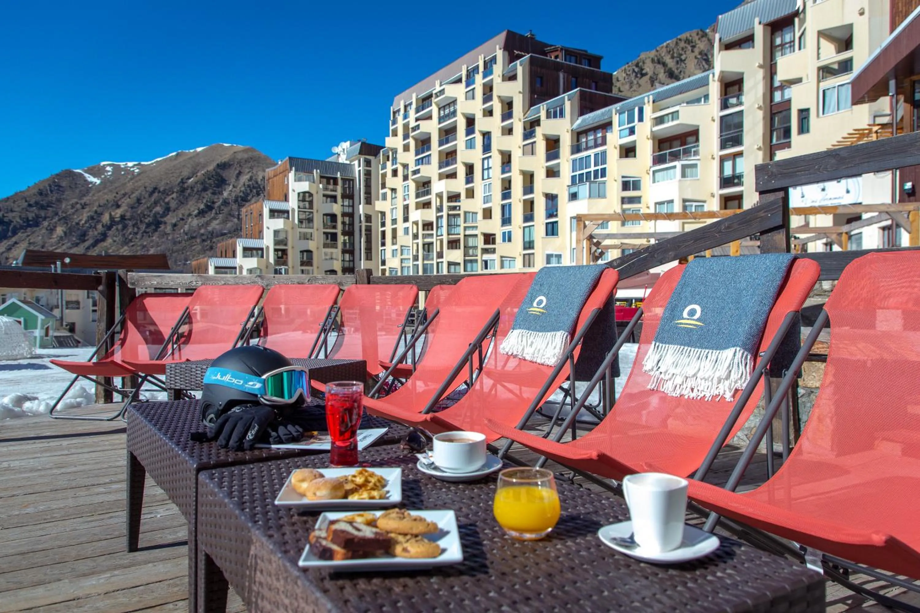 Balcony/Terrace in SOWELL HOTELS Le Pas du Loup