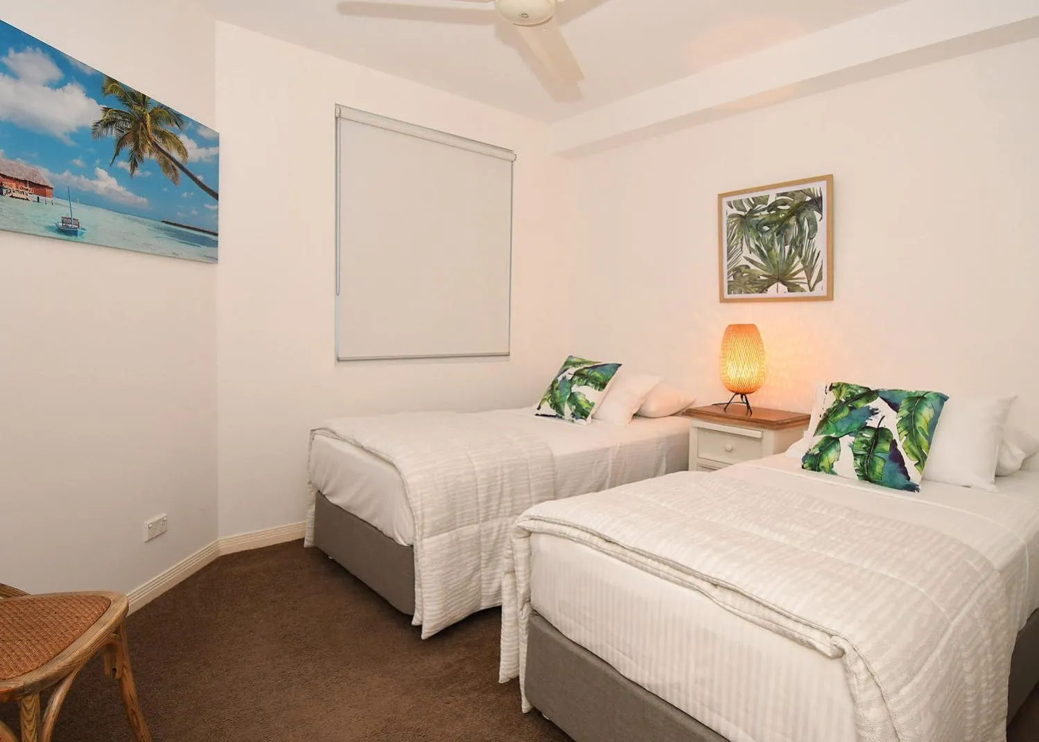 Bed in Tingeera Beachfront Apartments