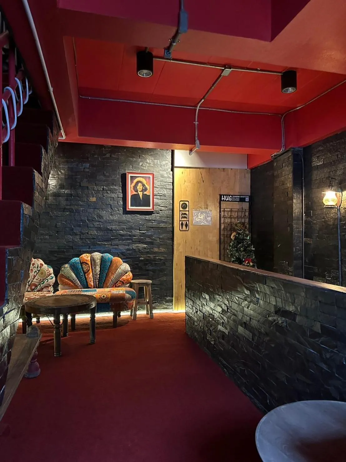 Seating area in Lemonap Hostel