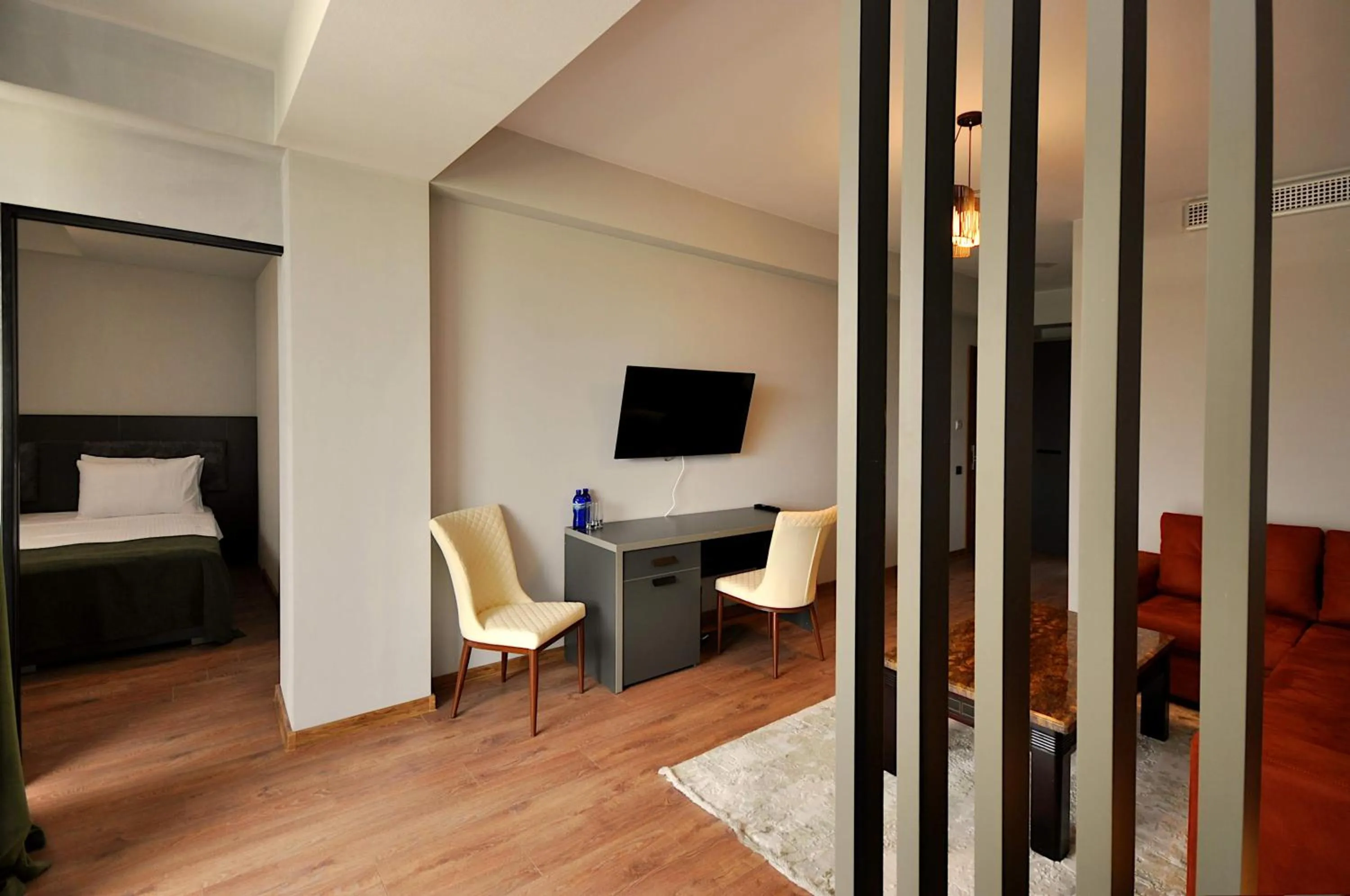 Seating area in Jazz Hotel