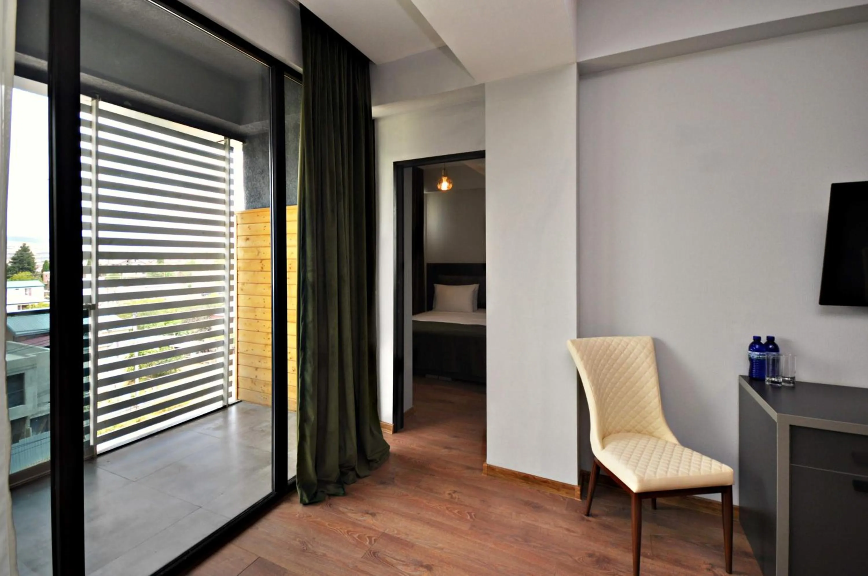 Seating area in Jazz Hotel