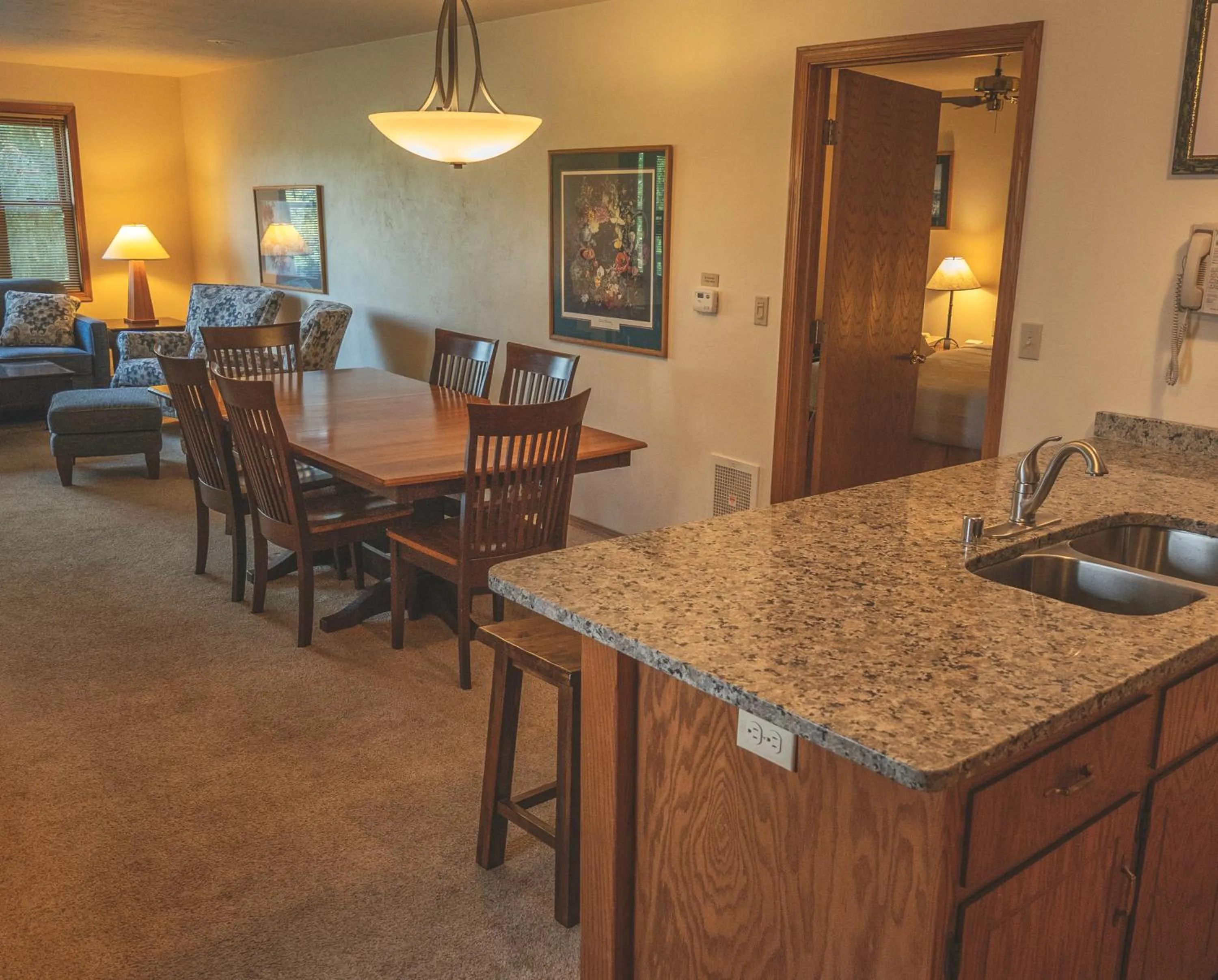 Living room in Pheasant Park Resort