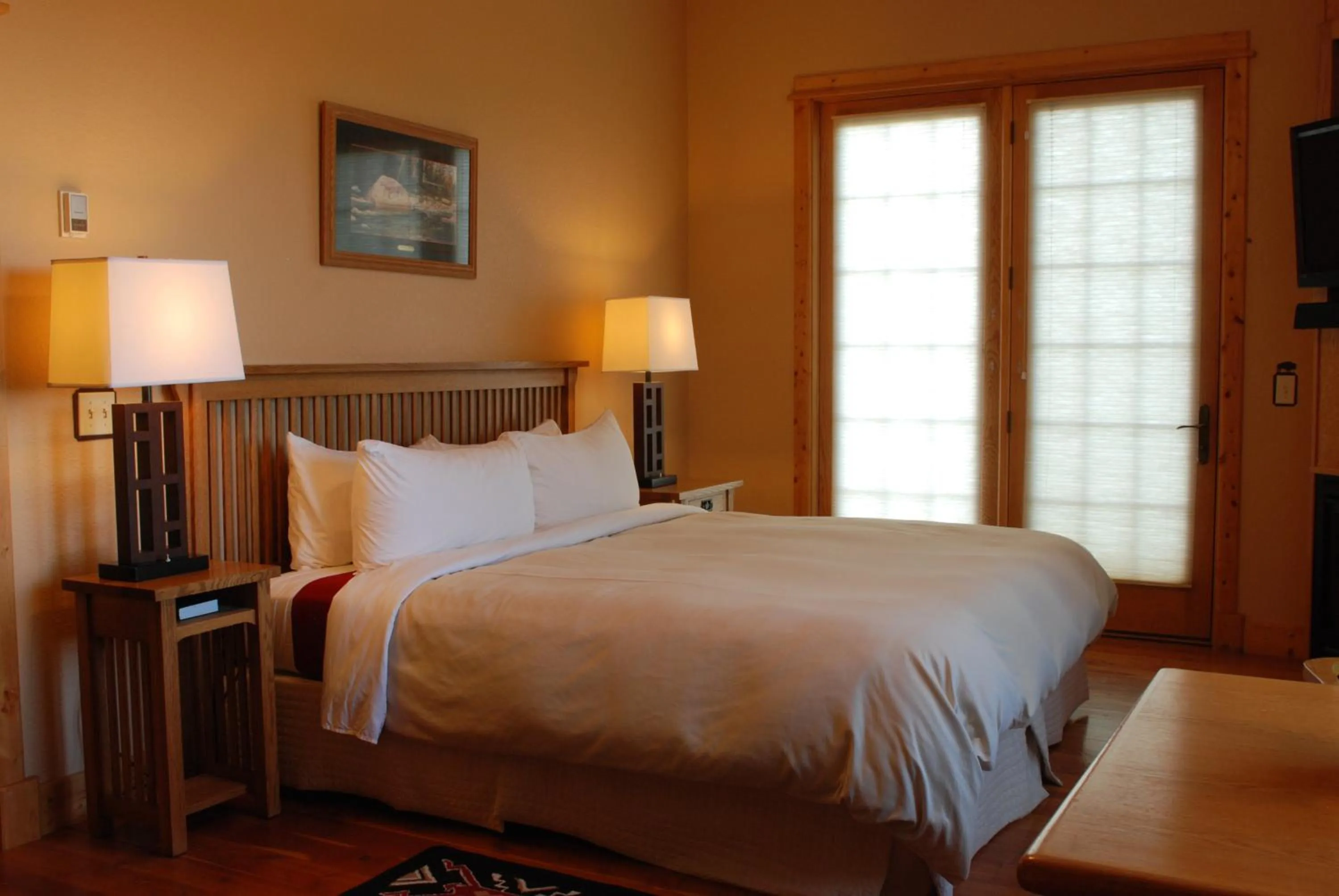 Bed in Gallatin River Lodge