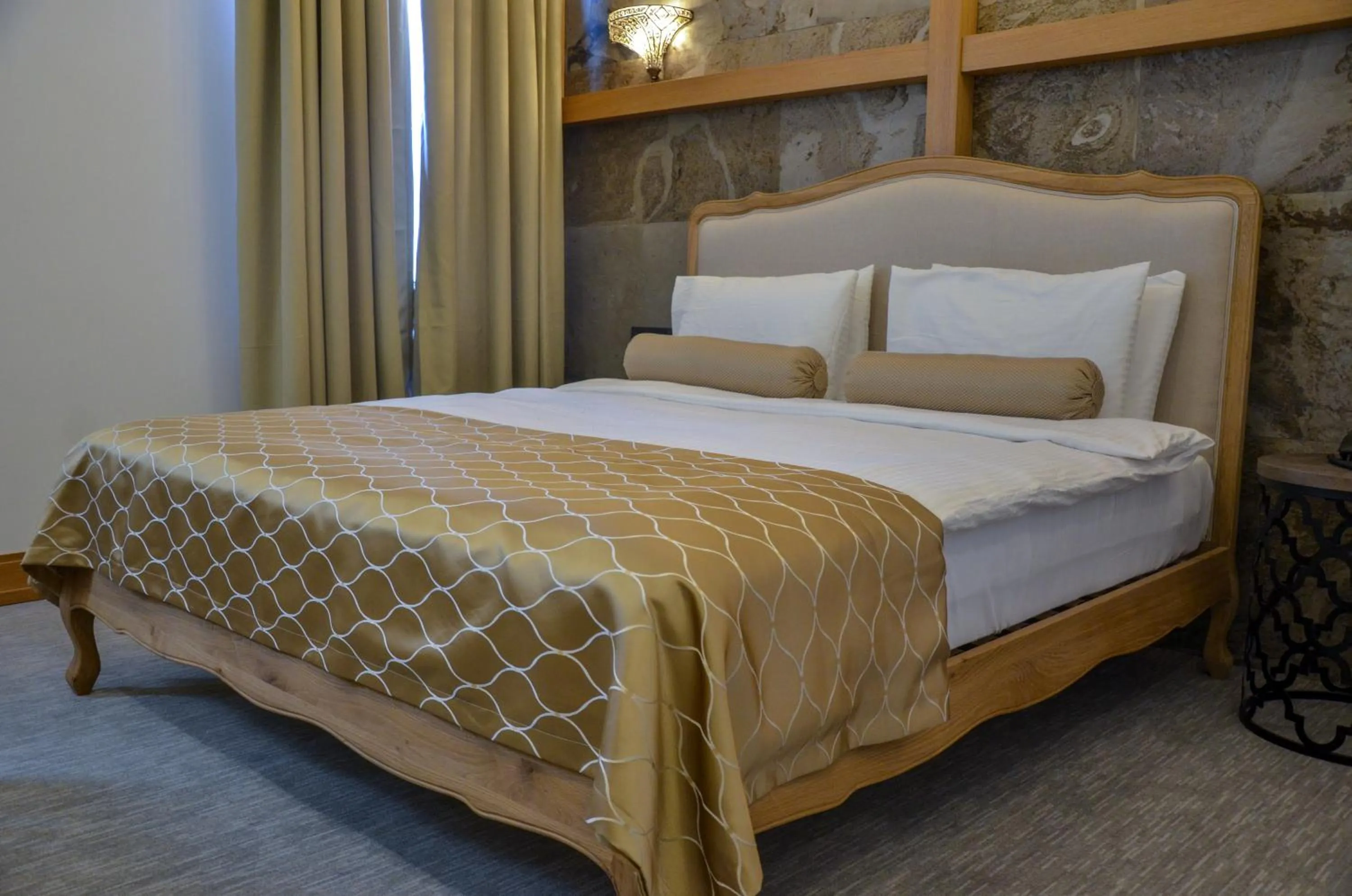 Bed in Shirvanshah Hotel