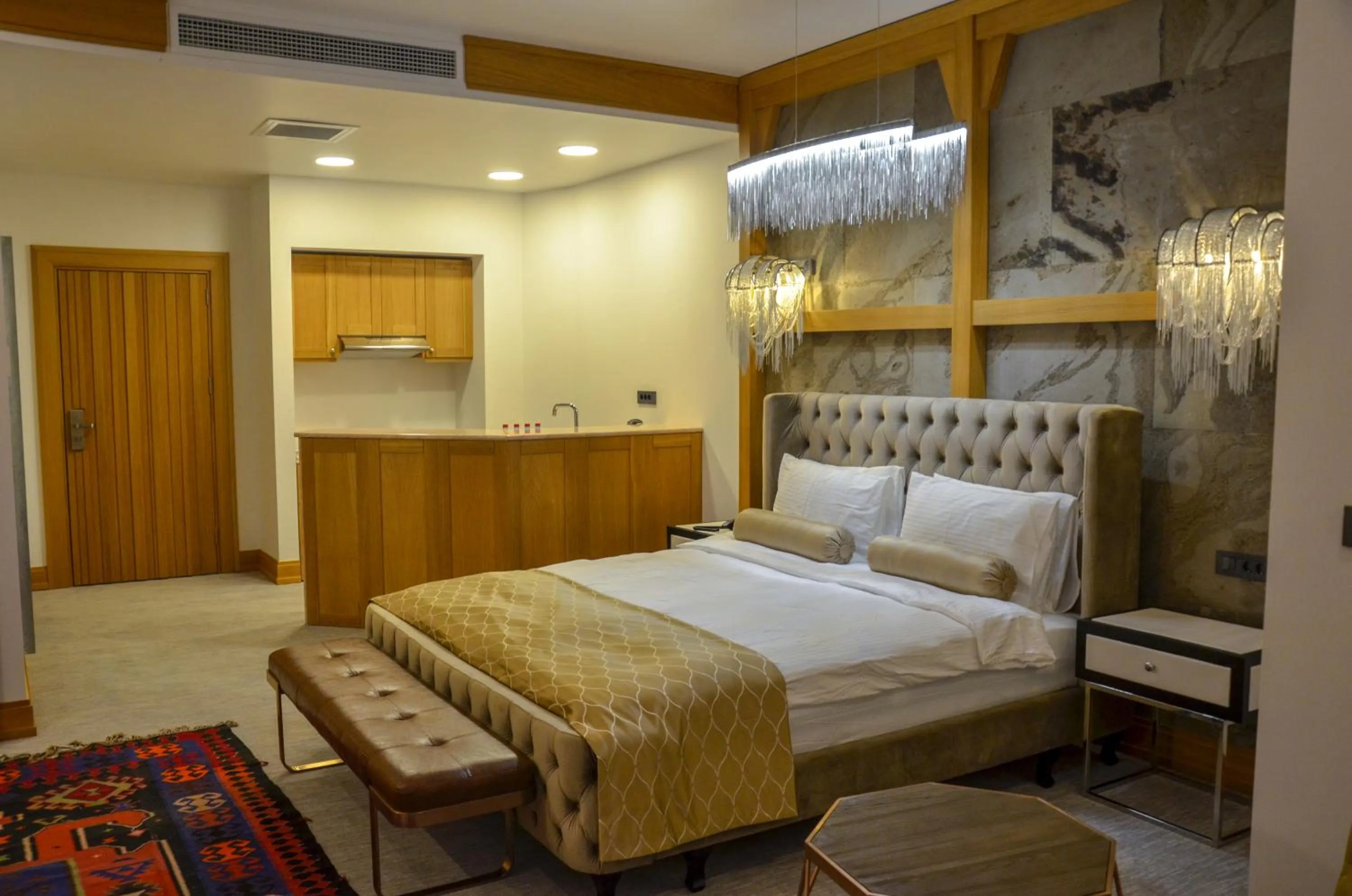Bed in Shirvanshah Hotel