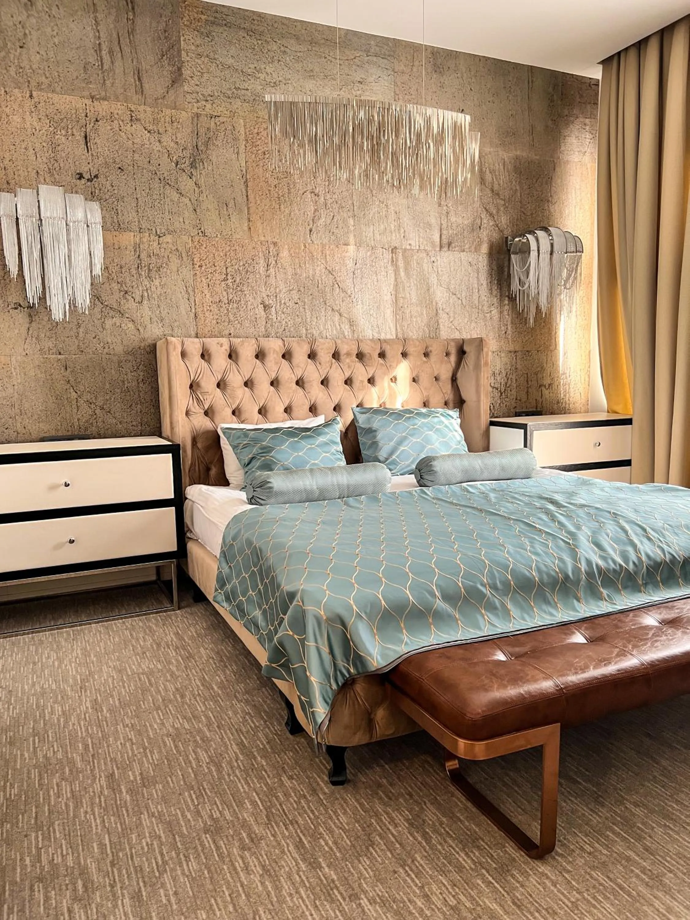 Bed in Shirvanshah Hotel