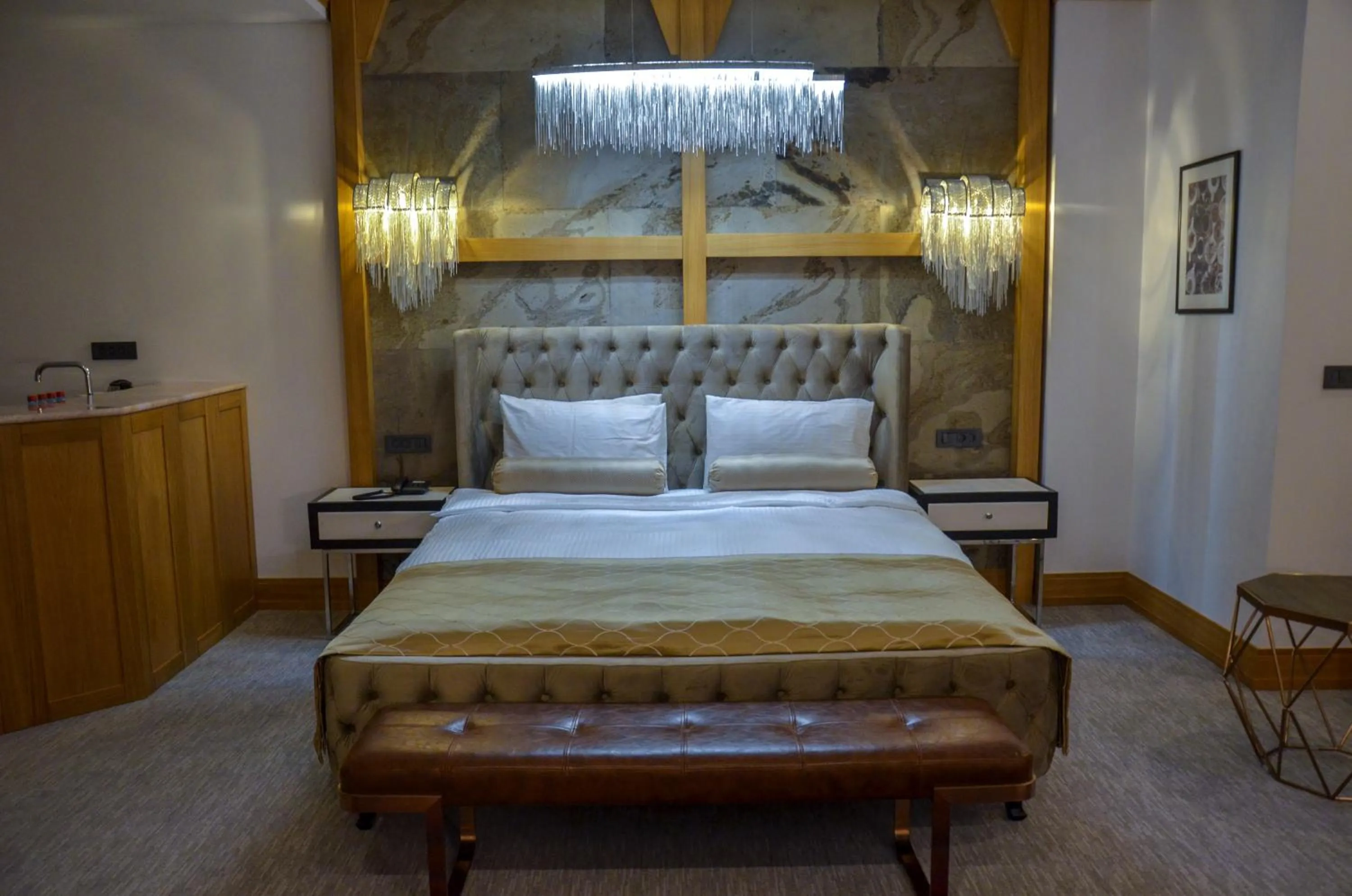 Bed in Shirvanshah Hotel