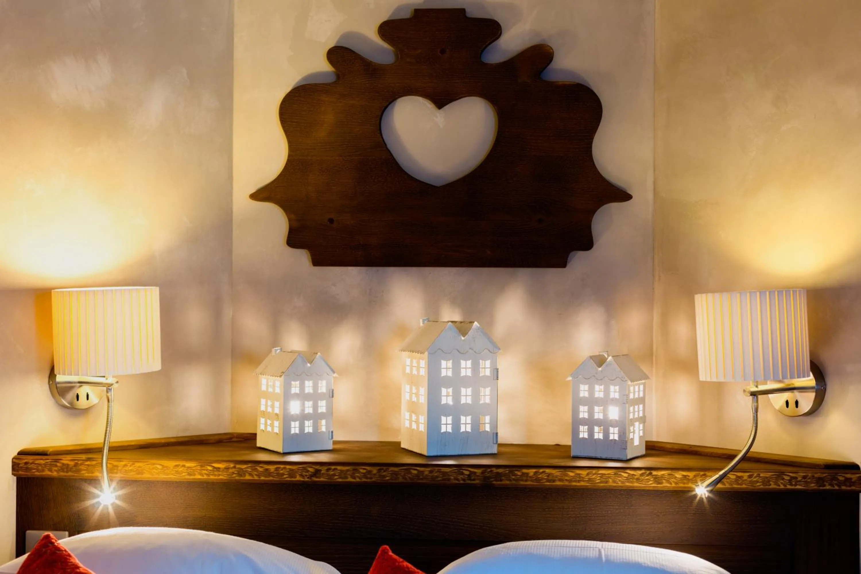 Decorative detail, Bed in Hotel Beaucour