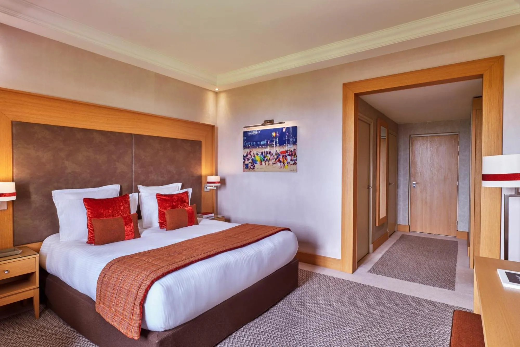 Bedroom, Bed in Hôtel Barrière L'Hôtel du Golf